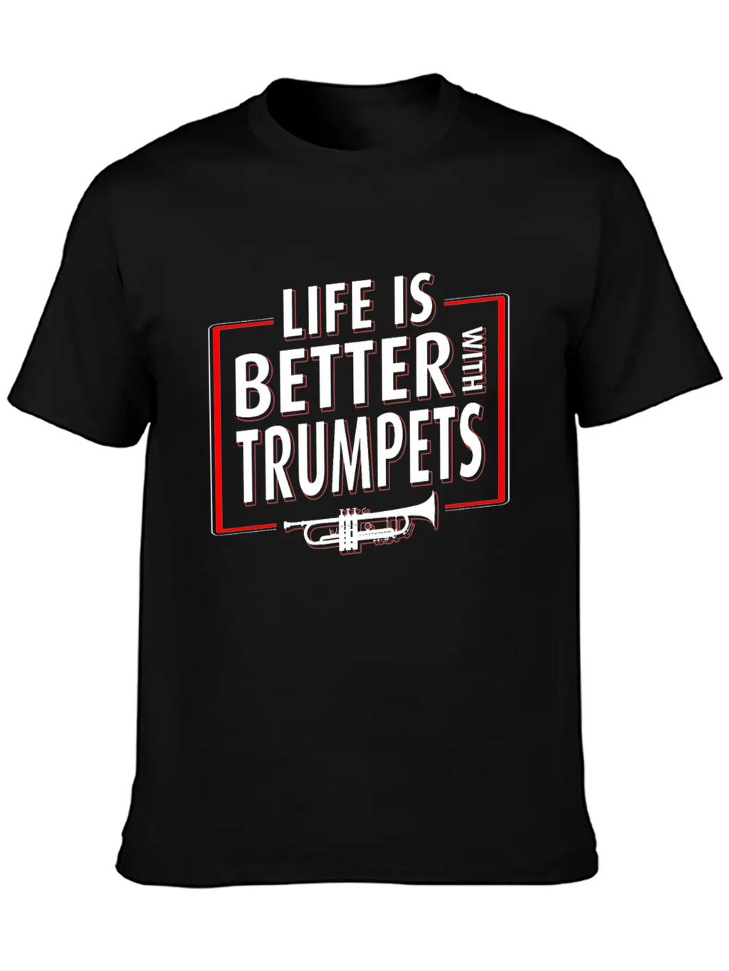Trumpet Player Life Unisex Casual T-Shirt – Clean Design For Daily Comfort