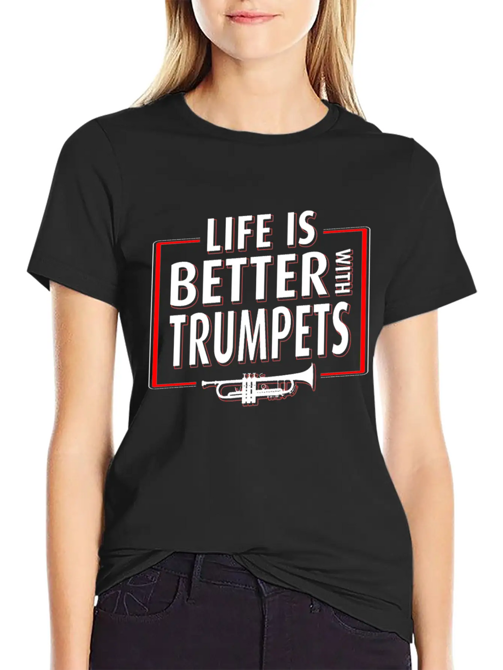 Trumpet Player Life Unisex Casual T-Shirt – Clean Design For Daily Comfort