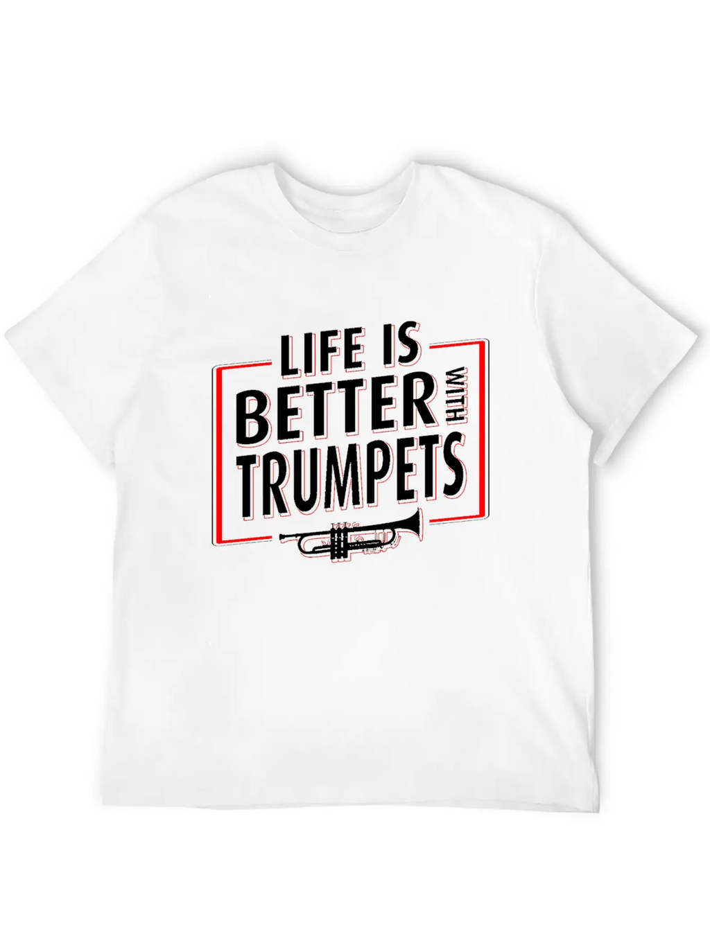 Trumpet Player Life Unisex Casual T-Shirt – Clean Design For Daily Comfort