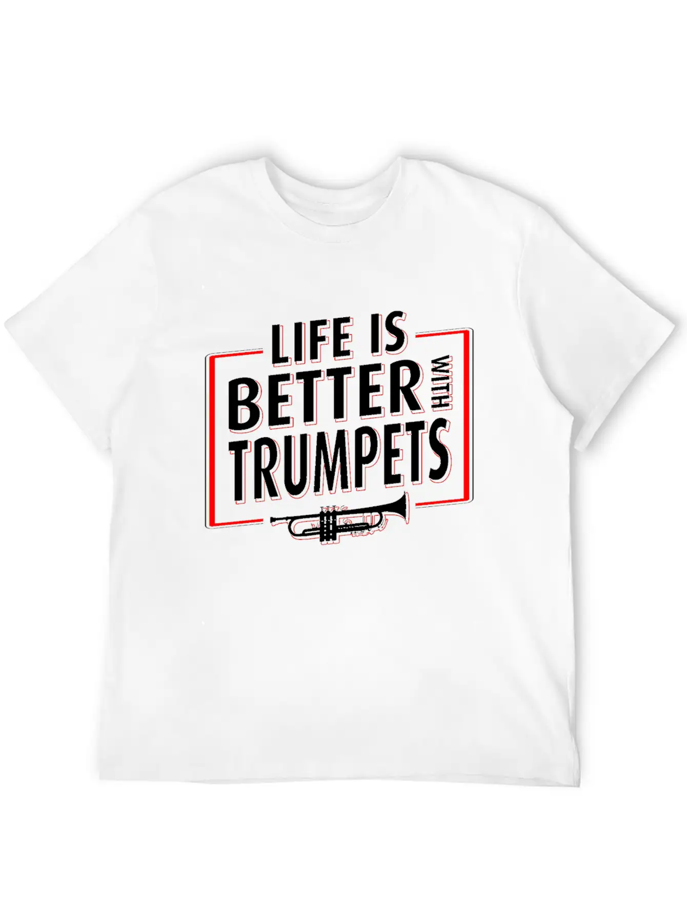 Trumpet Player Life Unisex Casual T-Shirt – Clean Design For Daily Comfort