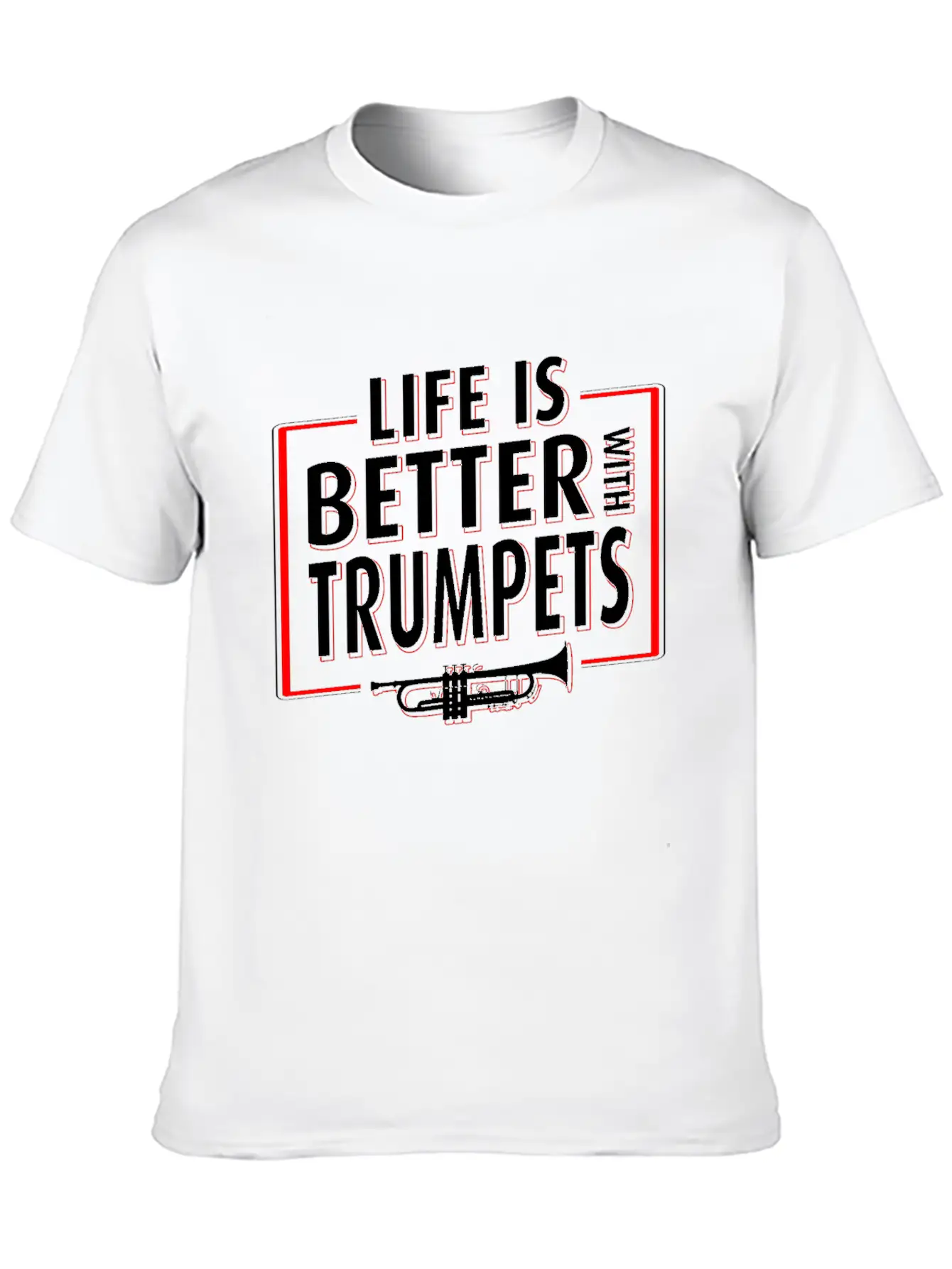 Trumpet Player Life Unisex Casual T-Shirt – Clean Design For Daily Comfort