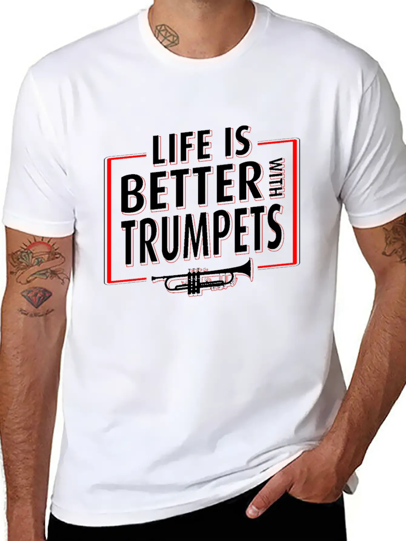 Trumpet Player Life Unisex Casual T-Shirt – Clean Design For Daily Comfort
