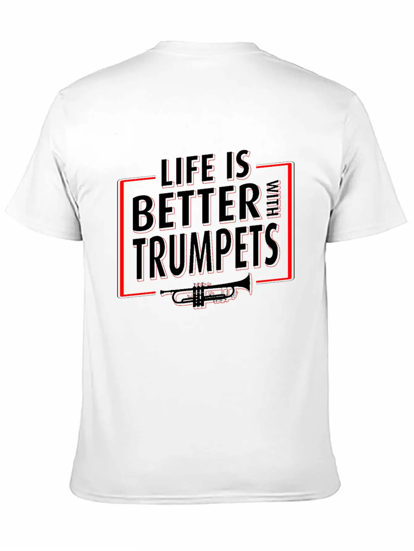Trumpet Player Life Unisex Casual T-Shirt – Clean Design For Daily Comfort