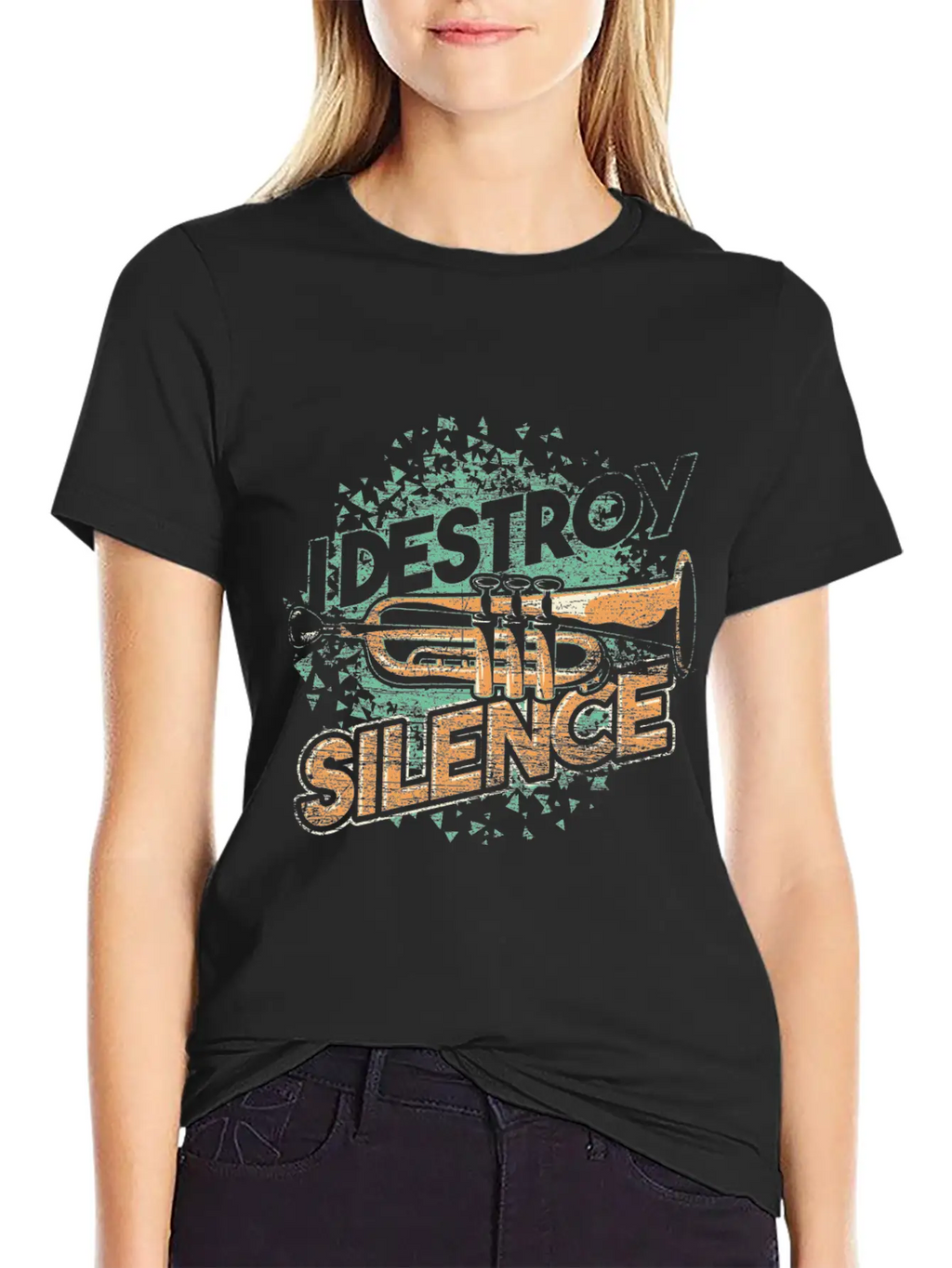 Trumpet Sound Breathable Soft Cotton T-Shirt – Timeless Casual Look