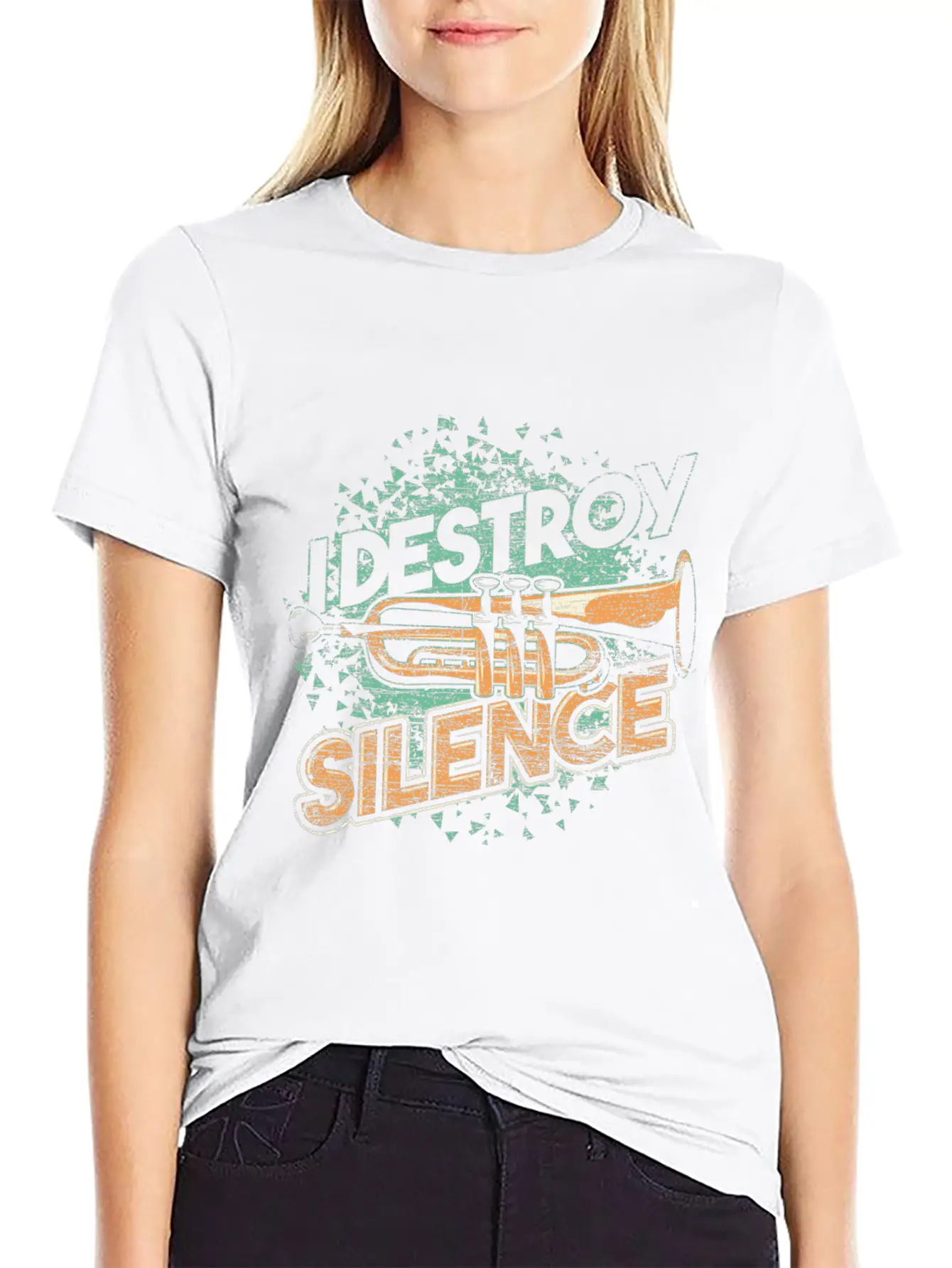 Trumpet Sound Breathable Soft Cotton T-Shirt – Timeless Casual Look