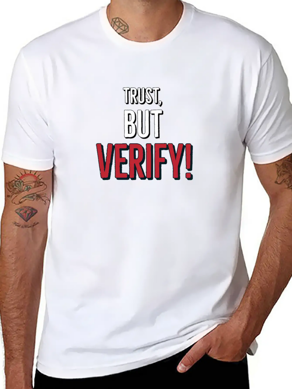 Trust But Verify Classic Cotton Tee – Unisex Comfort For Any Season