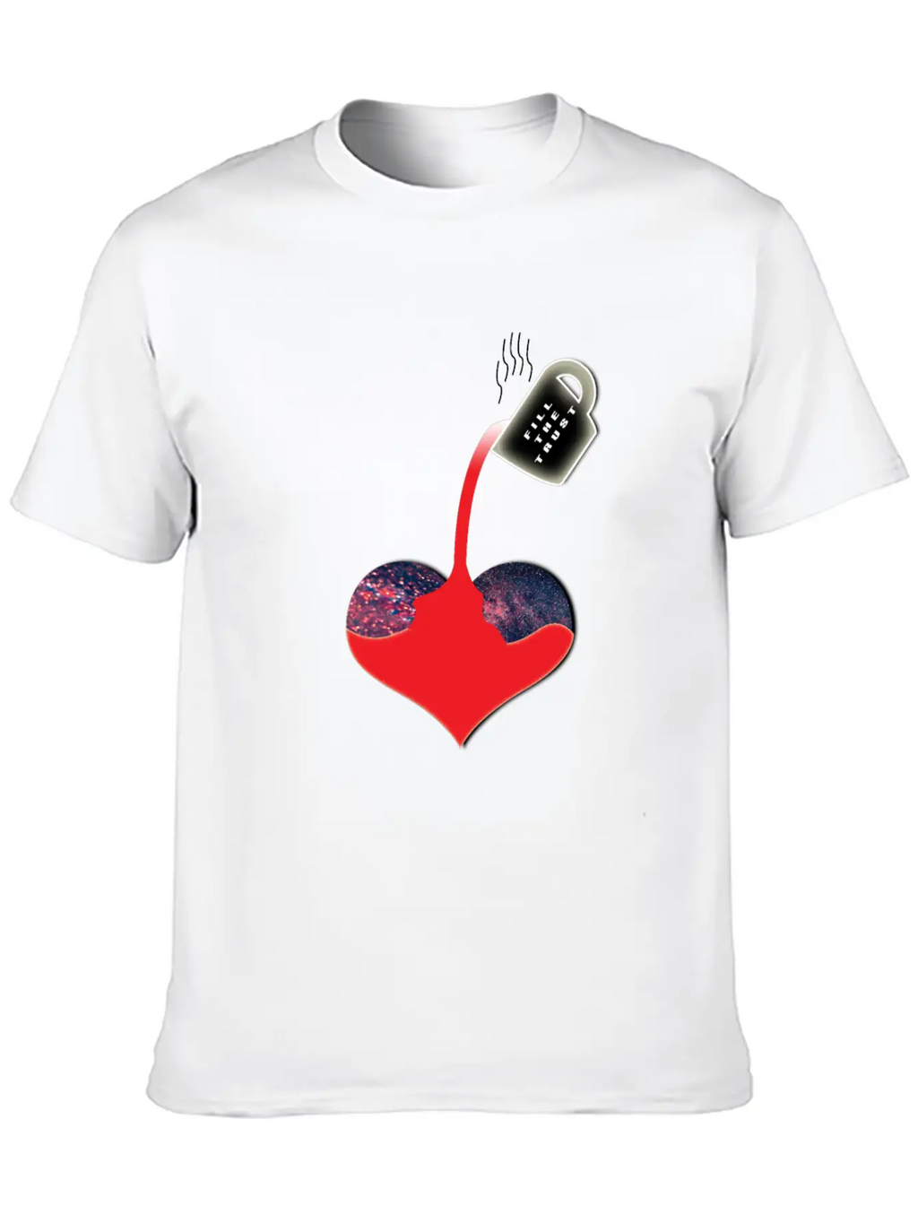 Trust Heart Breathable Soft Cotton T-Shirt – Timeless Casual Look