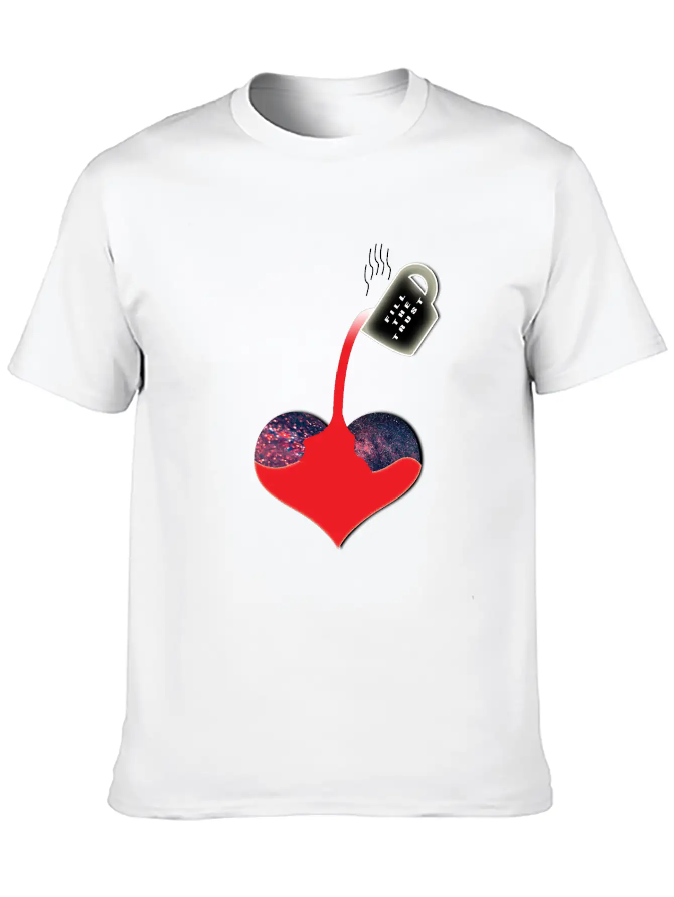 Trust Heart Breathable Soft Cotton T-Shirt – Timeless Casual Look