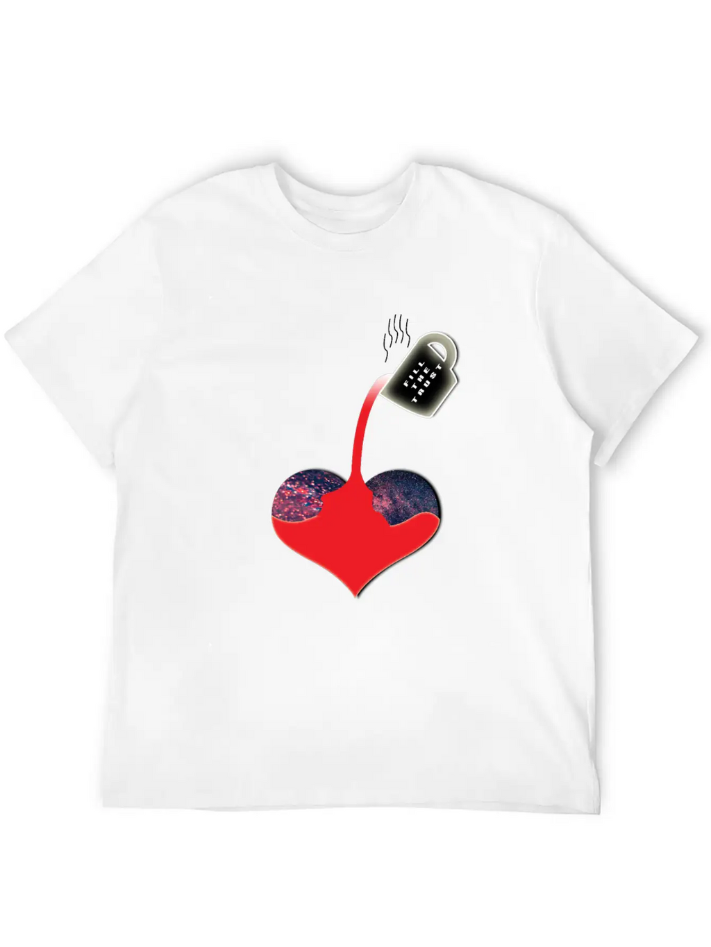 Trust Heart Breathable Soft Cotton T-Shirt – Timeless Casual Look