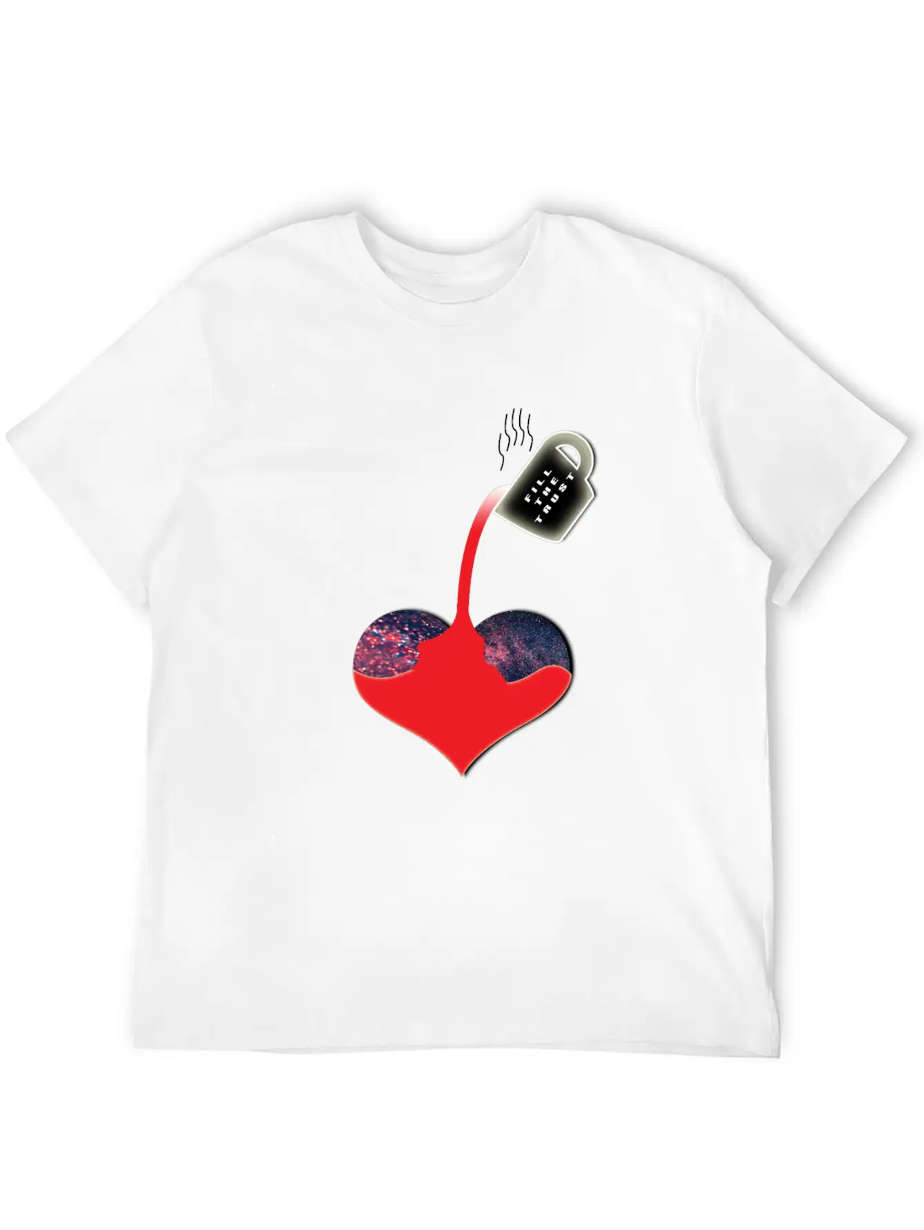 Trust Heart Breathable Soft Cotton T-Shirt – Timeless Casual Look