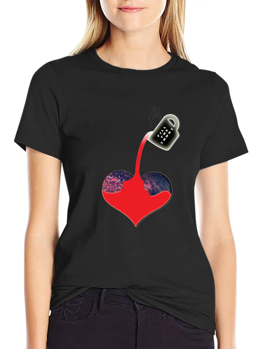 Trust Heart Breathable Soft Cotton T-Shirt – Timeless Casual Look