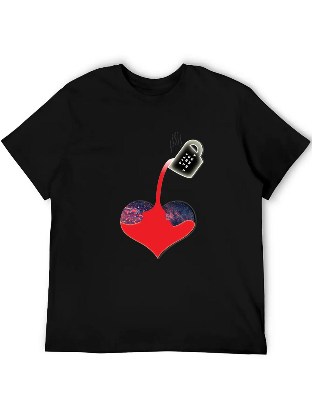 Trust Heart Breathable Soft Cotton T-Shirt – Timeless Casual Look