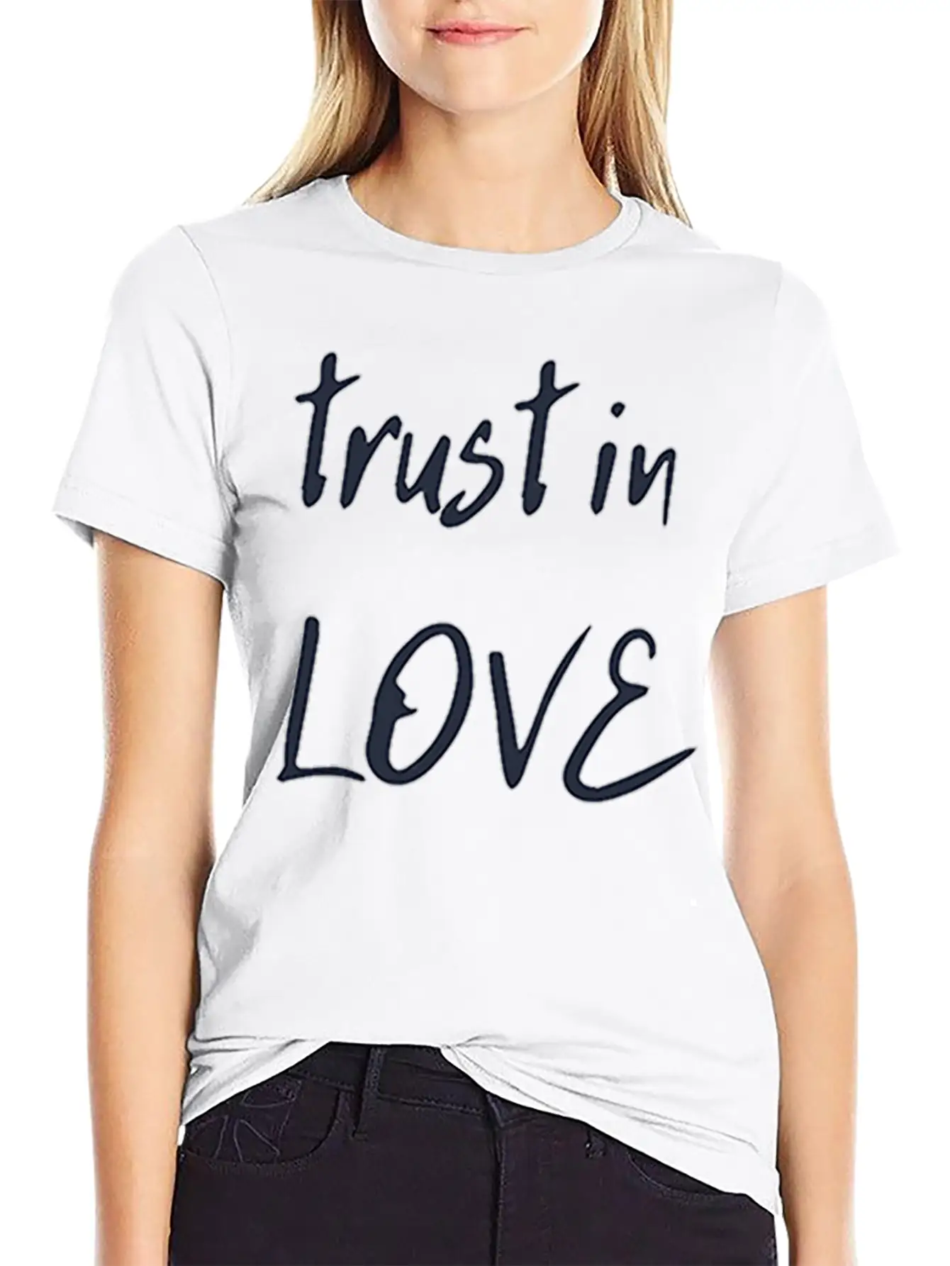 Trust In Love Timeless Short Sleeve Tee – Comfy And Minimalist Design