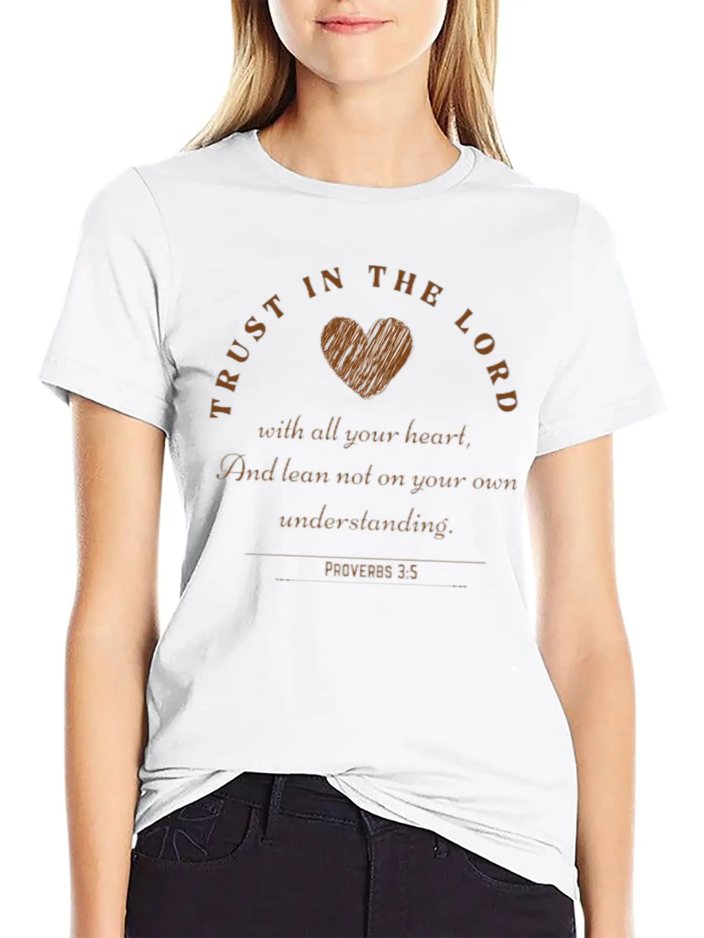 Trust In The Lord (Proverbs 3:5) Stylish Everyday T-Shirt – Unisex Basic Cotton Tee