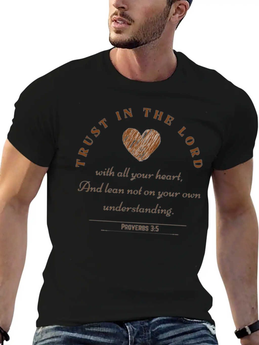 Trust In The Lord (Proverbs 3:5) Stylish Everyday T-Shirt – Unisex Basic Cotton Tee