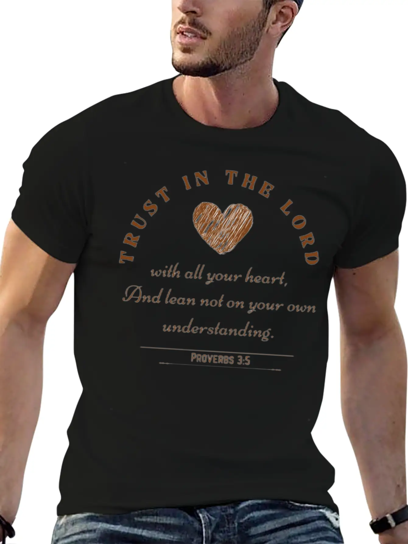 Trust In The Lord (Proverbs 3:5) Stylish Everyday T-Shirt – Unisex Basic Cotton Tee