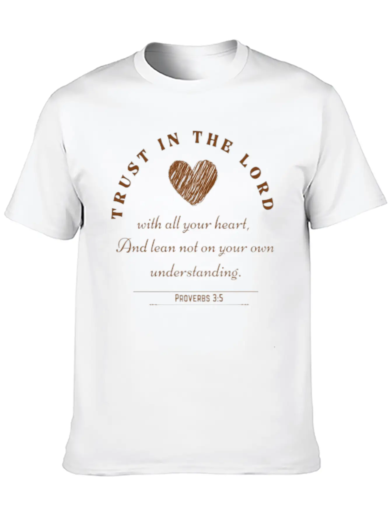 Trust In The Lord (Proverbs 3:5) Stylish Everyday T-Shirt – Unisex Basic Cotton Tee