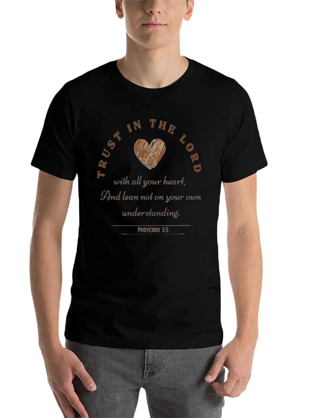 Trust In The Lord (Proverbs 3:5) Stylish Everyday T-Shirt – Unisex Basic Cotton Tee