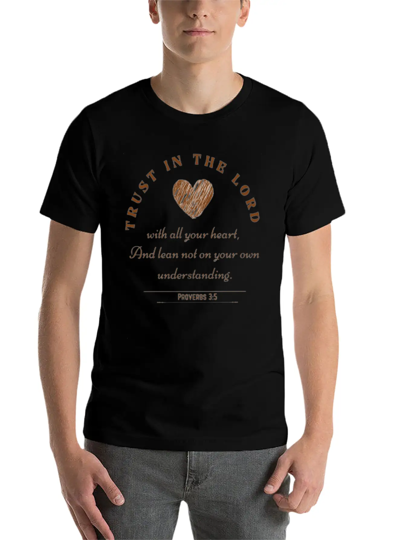 Trust In The Lord (Proverbs 3:5) Stylish Everyday T-Shirt – Unisex Basic Cotton Tee