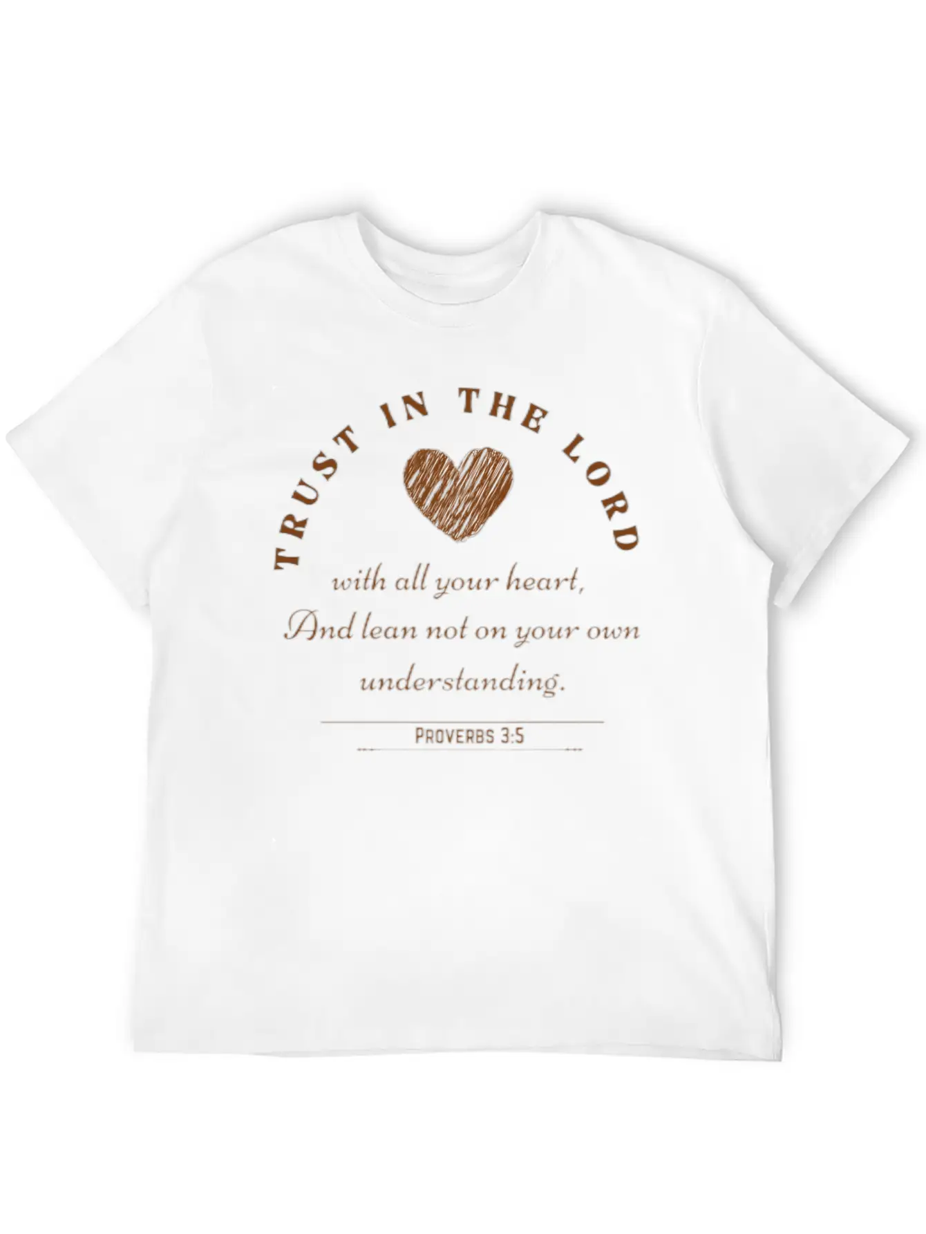 Trust In The Lord (Proverbs 3:5) Stylish Everyday T-Shirt – Unisex Basic Cotton Tee