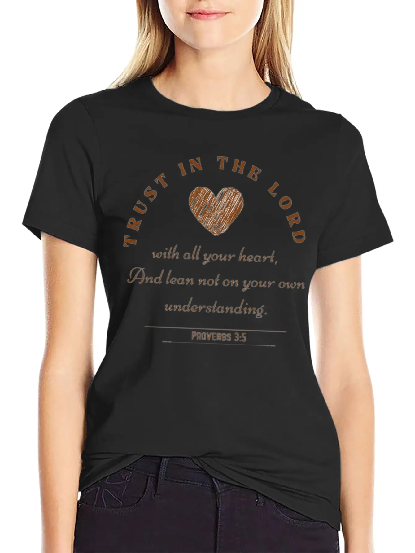 Trust In The Lord (Proverbs 3:5) Stylish Everyday T-Shirt – Unisex Basic Cotton Tee
