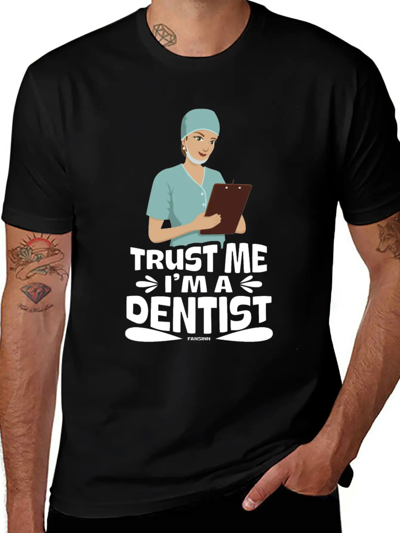 Trust Me I Am A Dentist Basic Graphic T-Shirt – Daily Comfort In Soft Cotton
