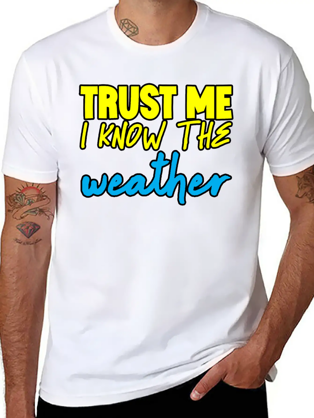Trust Me I Know The Weather 3 Basic Graphic T-Shirt – Daily Comfort In Soft Cotton