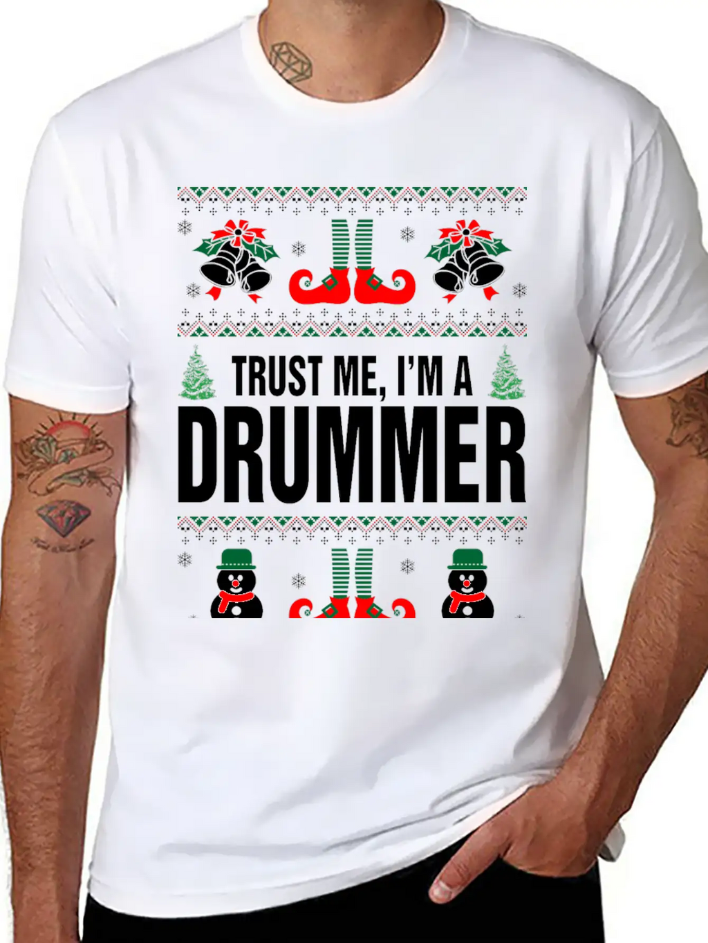 Trust Me, I'M A Drummer Stylish Everyday T-Shirt – Unisex Basic Cotton Tee