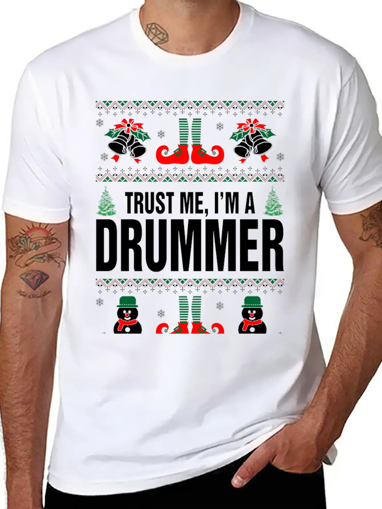 Trust Me, I'M A Drummer Stylish Everyday T-Shirt – Unisex Basic Cotton Tee