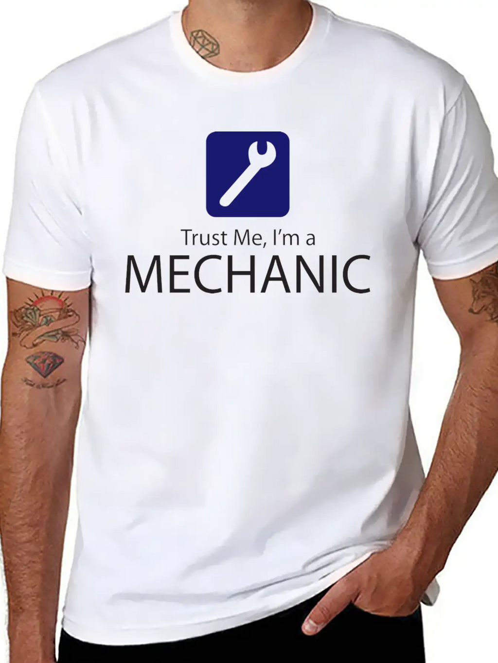 Trust Me, I'm A Mechanic Basic Graphic T-Shirt – Daily Comfort In Soft Cotton