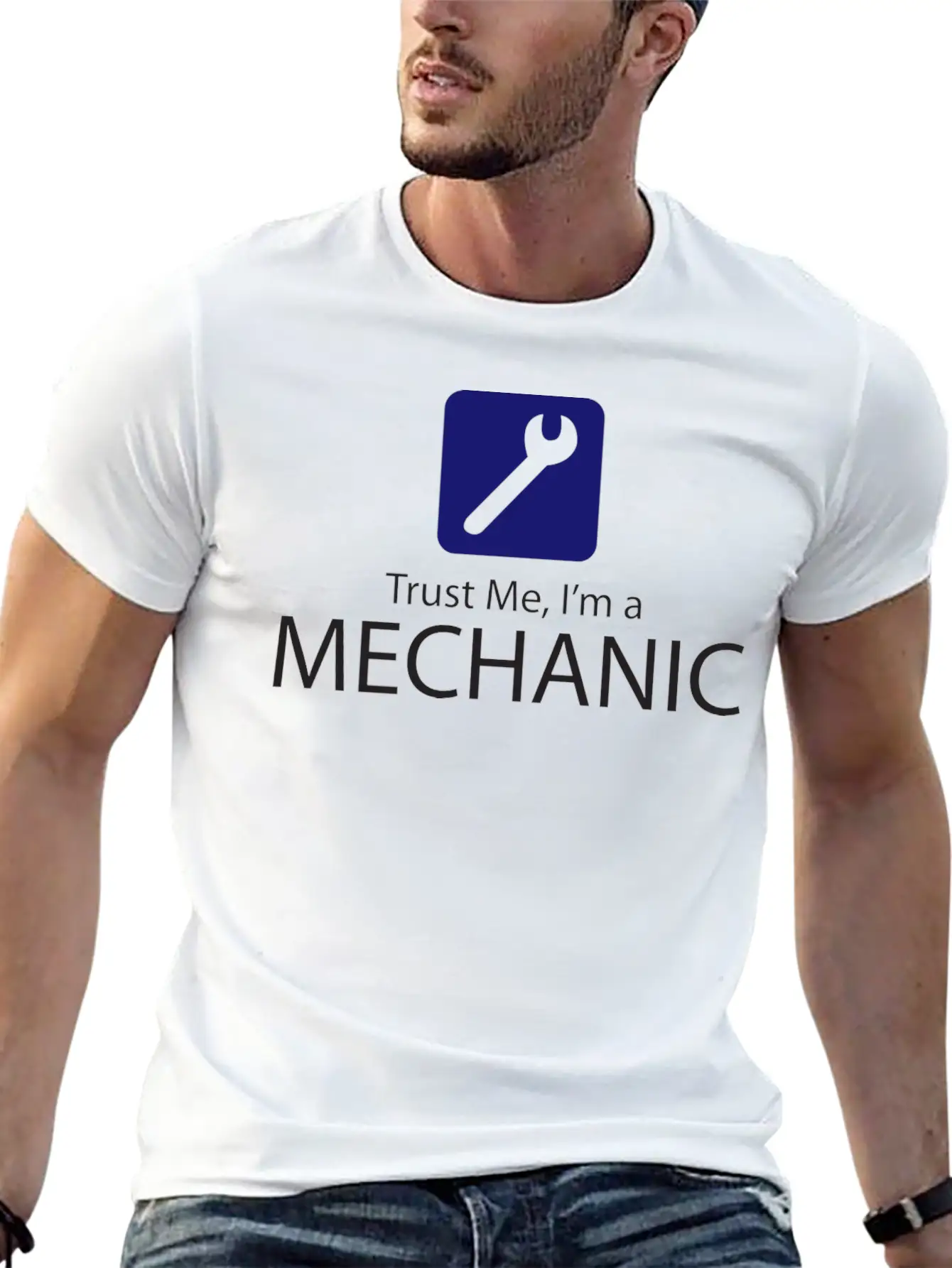 Trust Me, I'm A Mechanic Basic Graphic T-Shirt – Daily Comfort In Soft Cotton