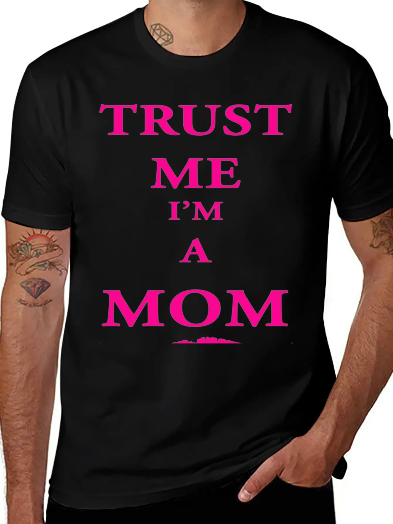 Trust Me I'm A Mom Breathable Soft Cotton T-Shirt – Timeless Casual Look