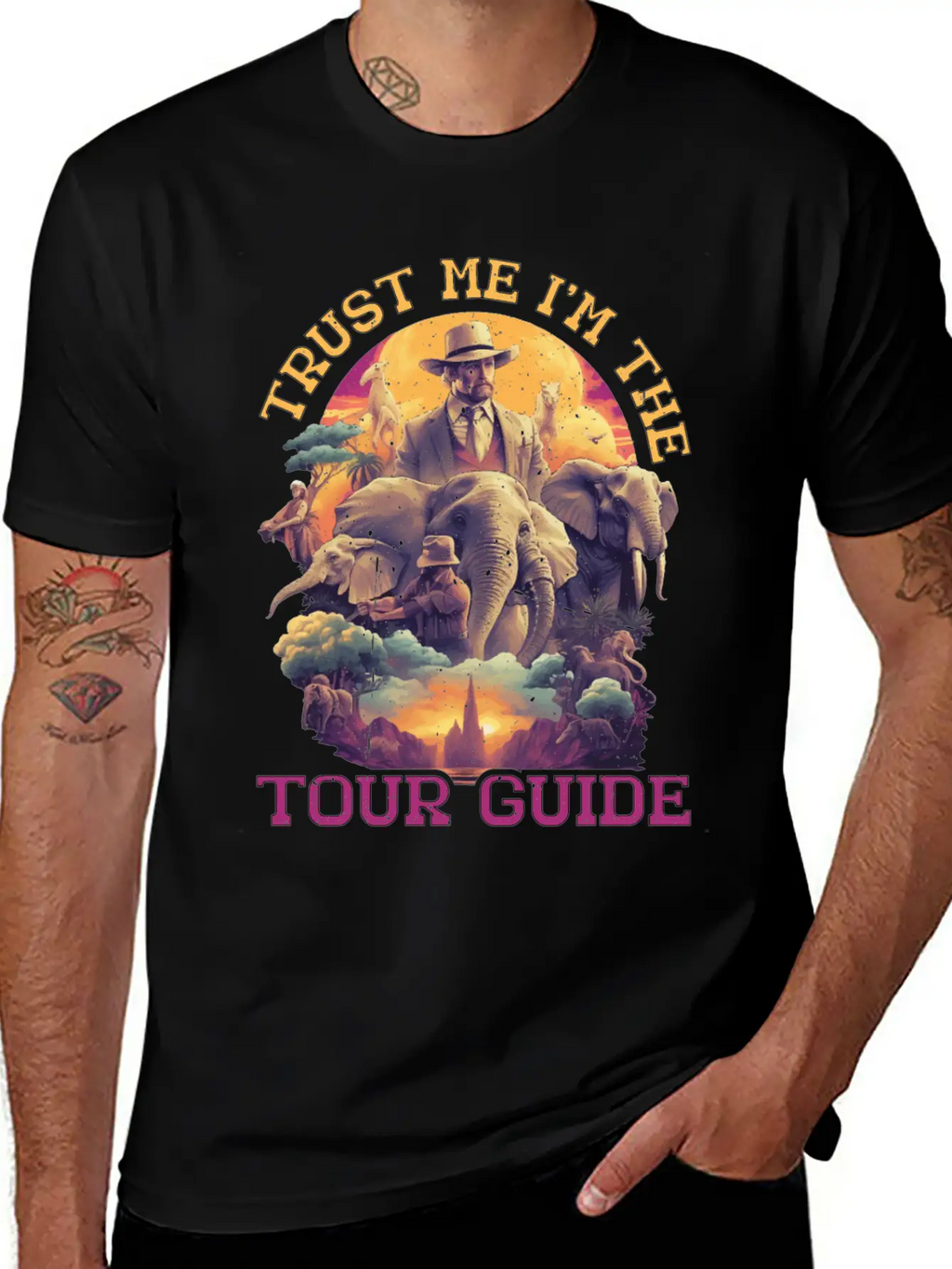Trust Me I'm The Tour Guide 5 Stylish Everyday T-Shirt – Unisex Basic Cotton Tee