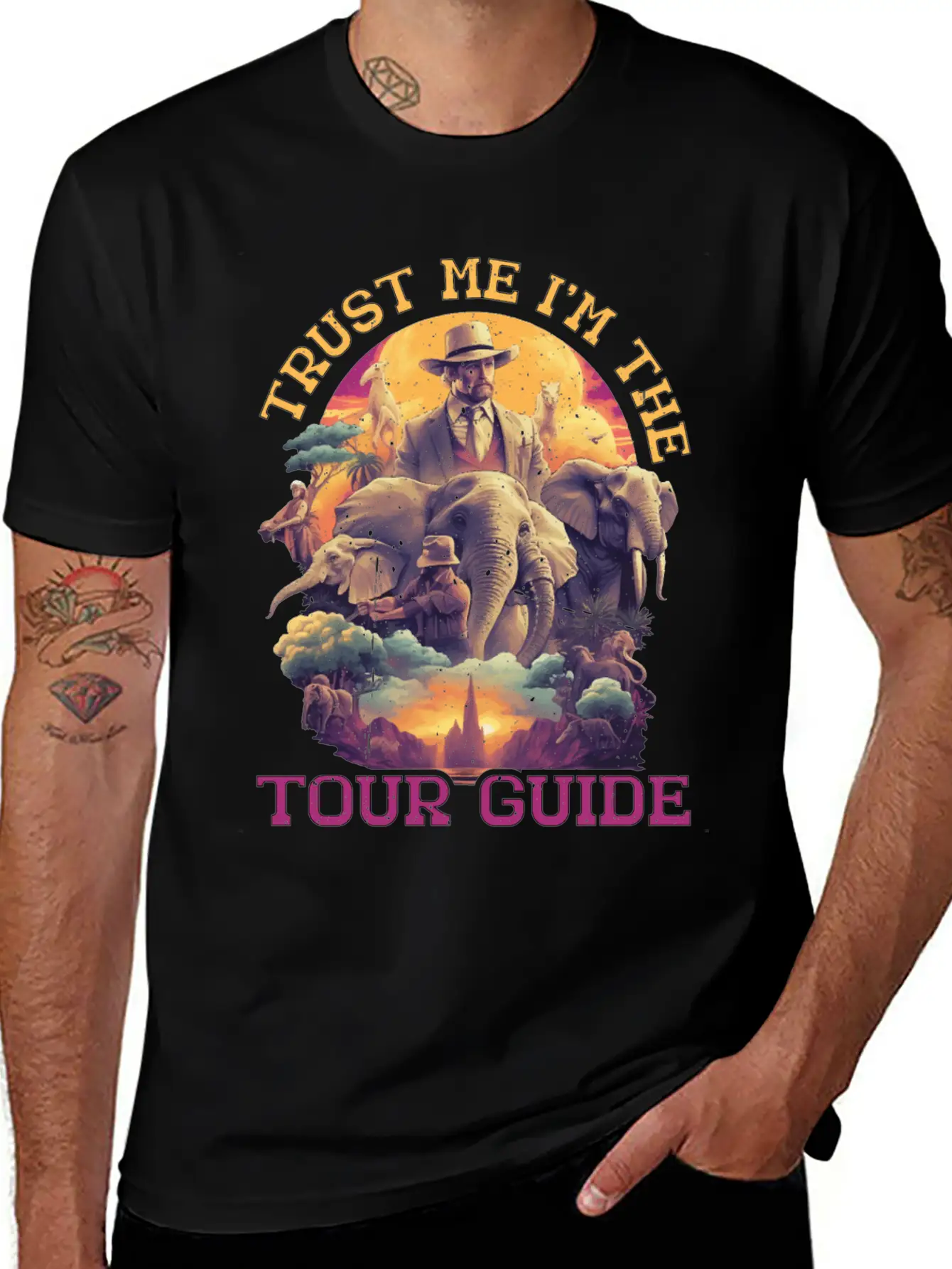 Trust Me I'm The Tour Guide 5 Stylish Everyday T-Shirt – Unisex Basic Cotton Tee