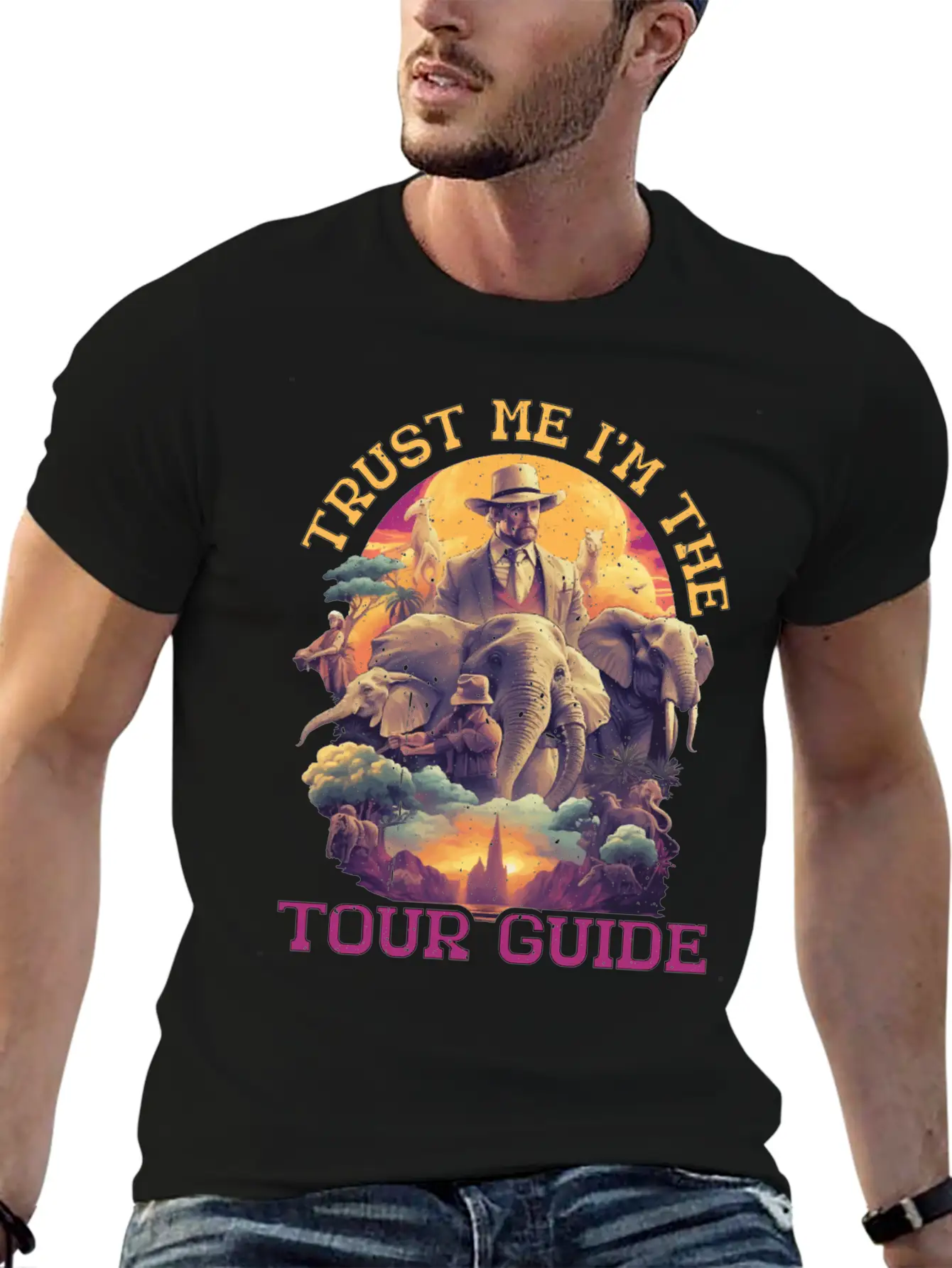 Trust Me I'm The Tour Guide 5 Stylish Everyday T-Shirt – Unisex Basic Cotton Tee