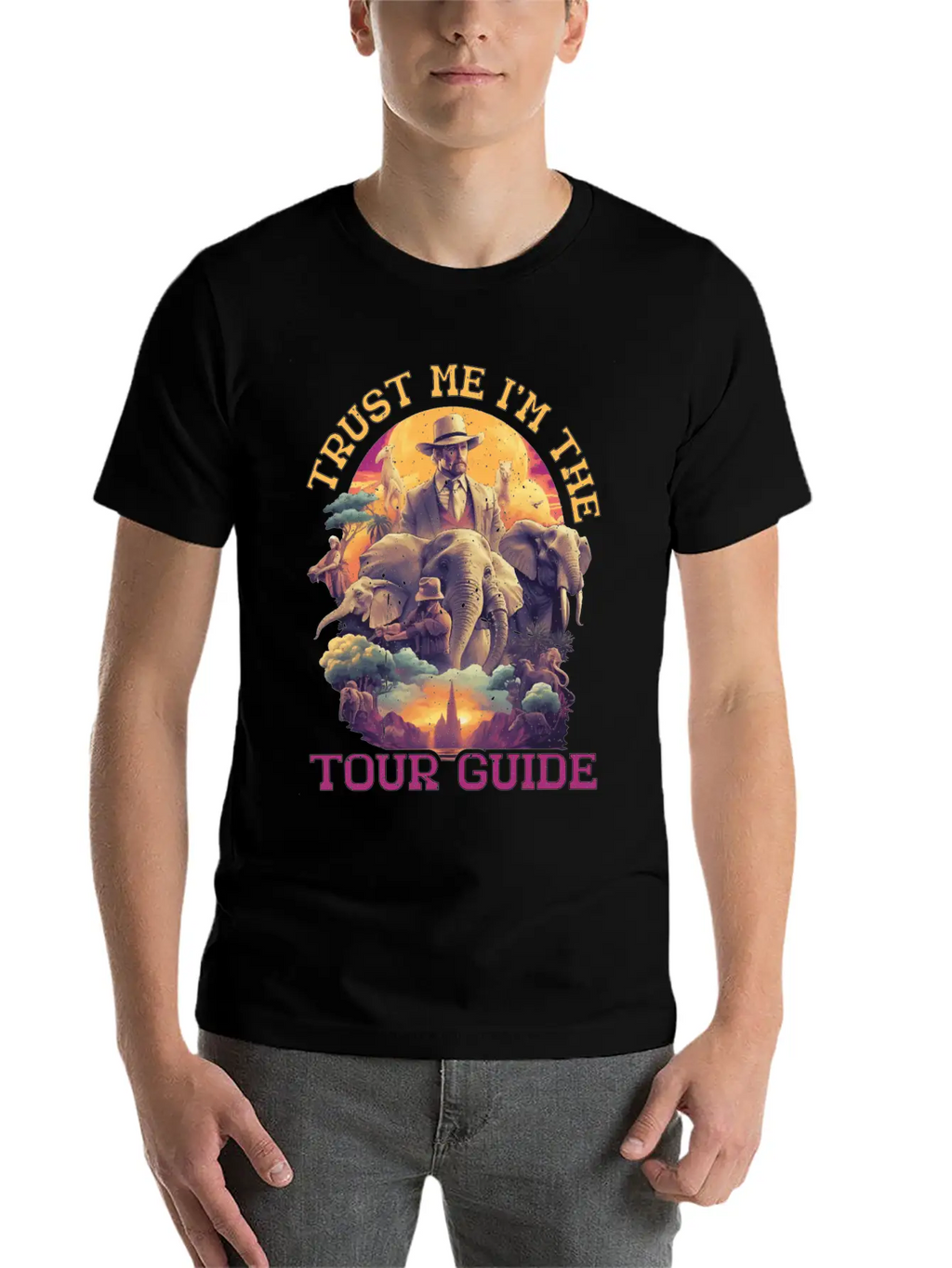 Trust Me I'm The Tour Guide 5 Stylish Everyday T-Shirt – Unisex Basic Cotton Tee