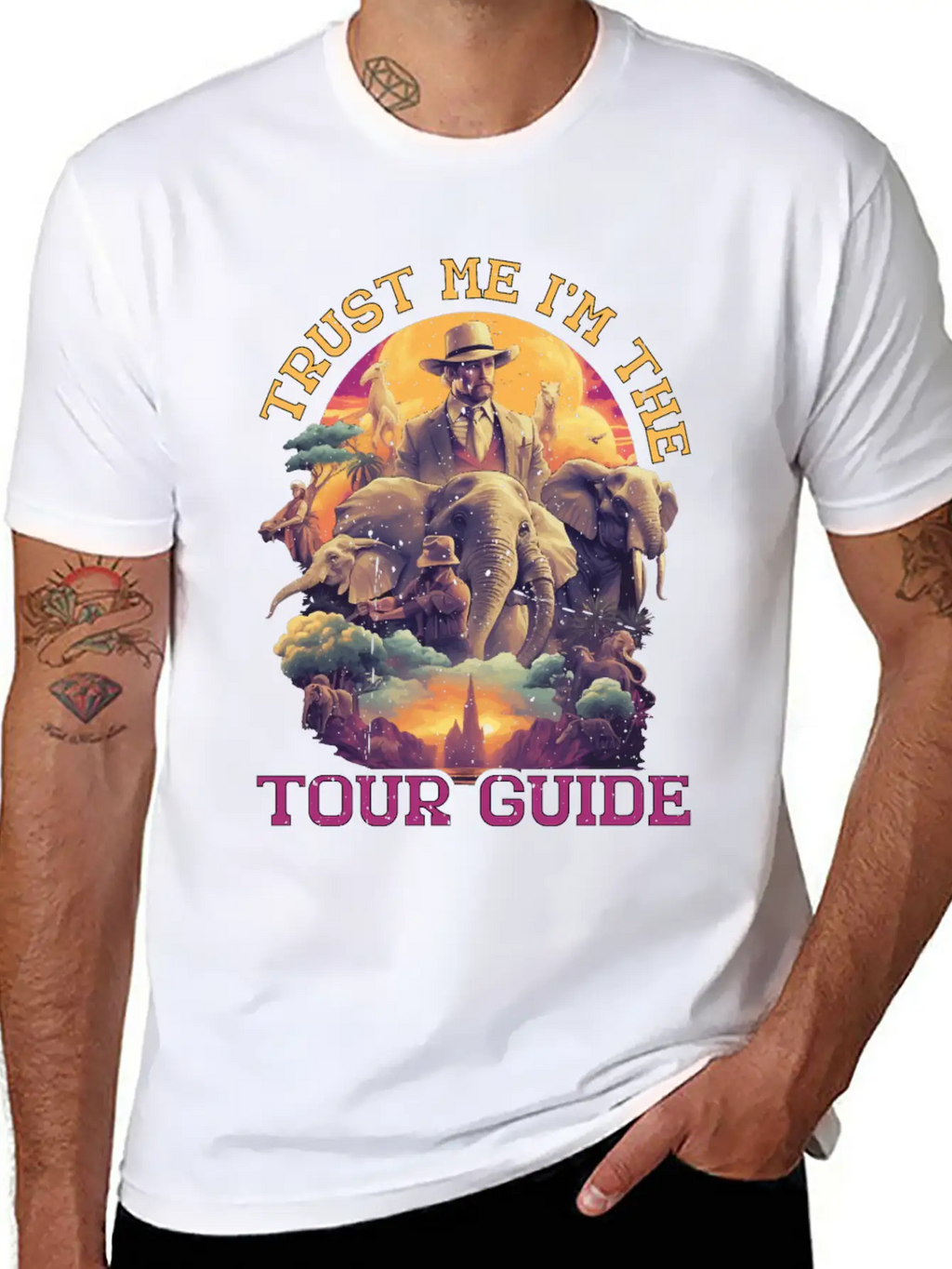 Trust Me I'm The Tour Guide 5 Stylish Everyday T-Shirt – Unisex Basic Cotton Tee