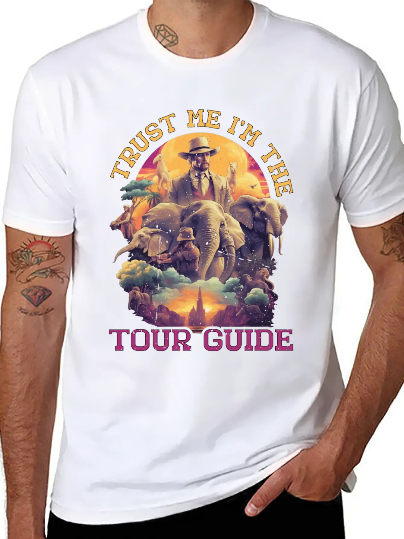 Trust Me I'm The Tour Guide 5 Stylish Everyday T-Shirt – Unisex Basic Cotton Tee