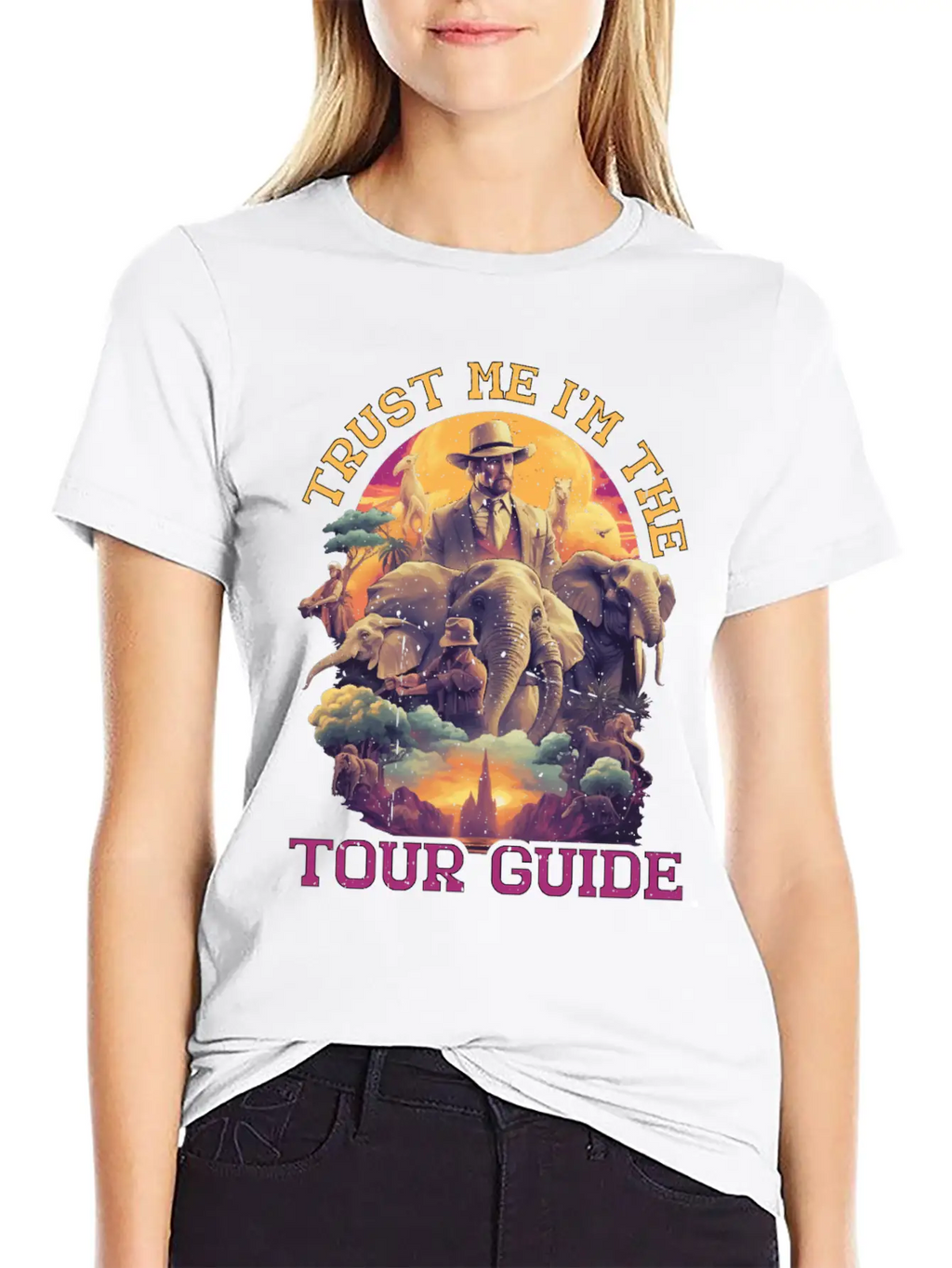 Trust Me I'm The Tour Guide 5 Stylish Everyday T-Shirt – Unisex Basic Cotton Tee