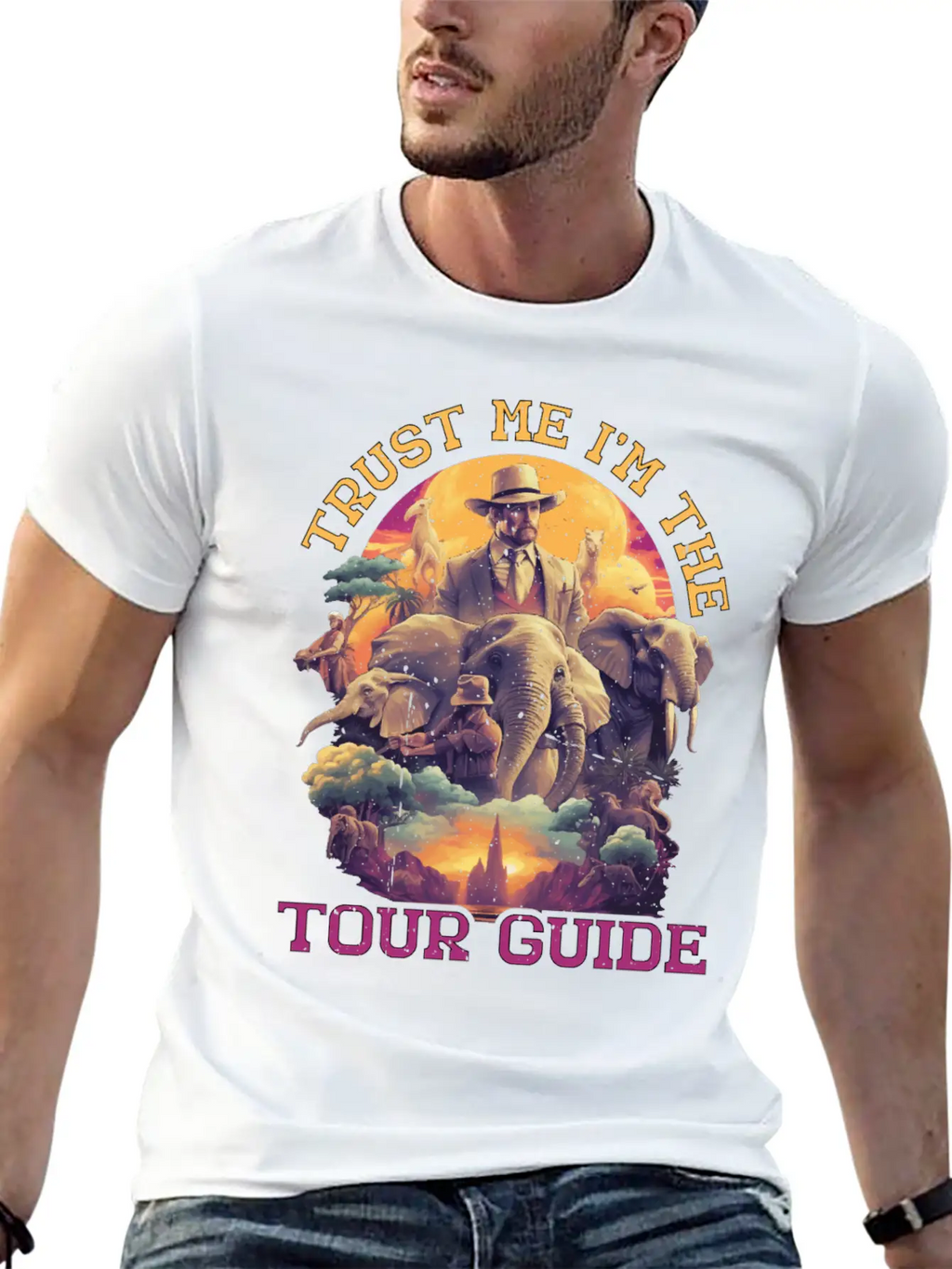 Trust Me I'm The Tour Guide 5 Stylish Everyday T-Shirt – Unisex Basic Cotton Tee