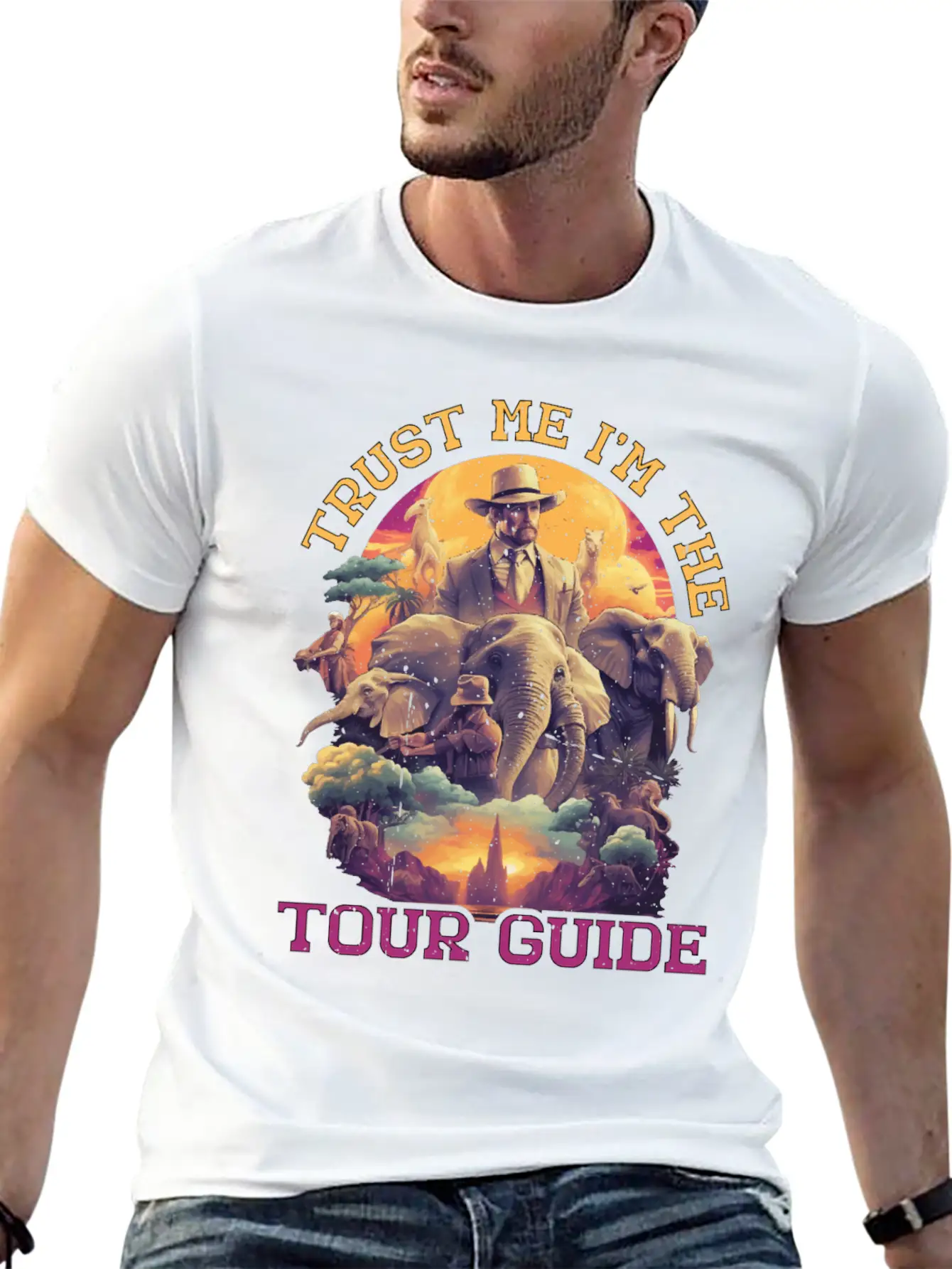 Trust Me I'm The Tour Guide 5 Stylish Everyday T-Shirt – Unisex Basic Cotton Tee
