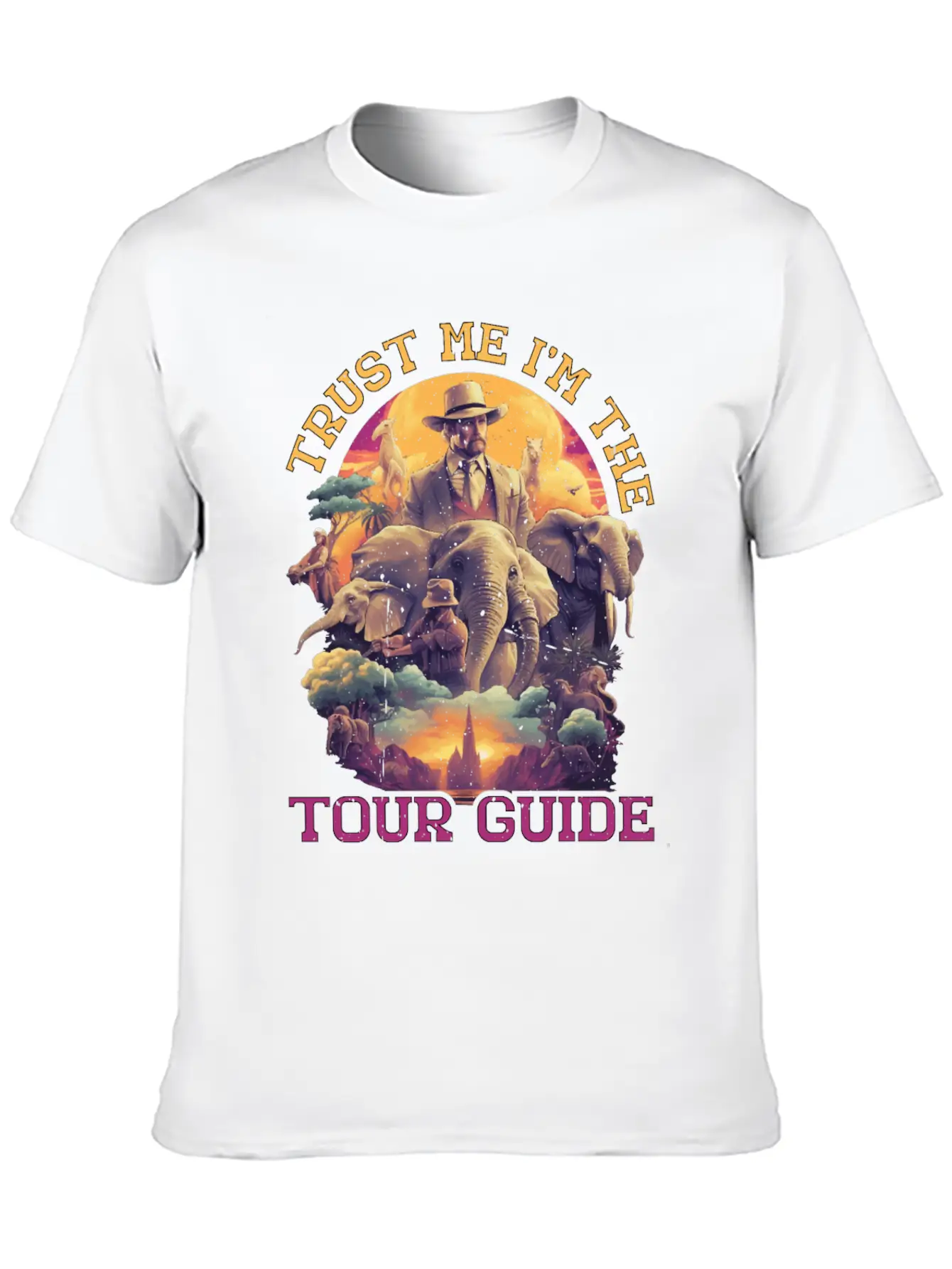 Trust Me I'm The Tour Guide 5 Stylish Everyday T-Shirt – Unisex Basic Cotton Tee