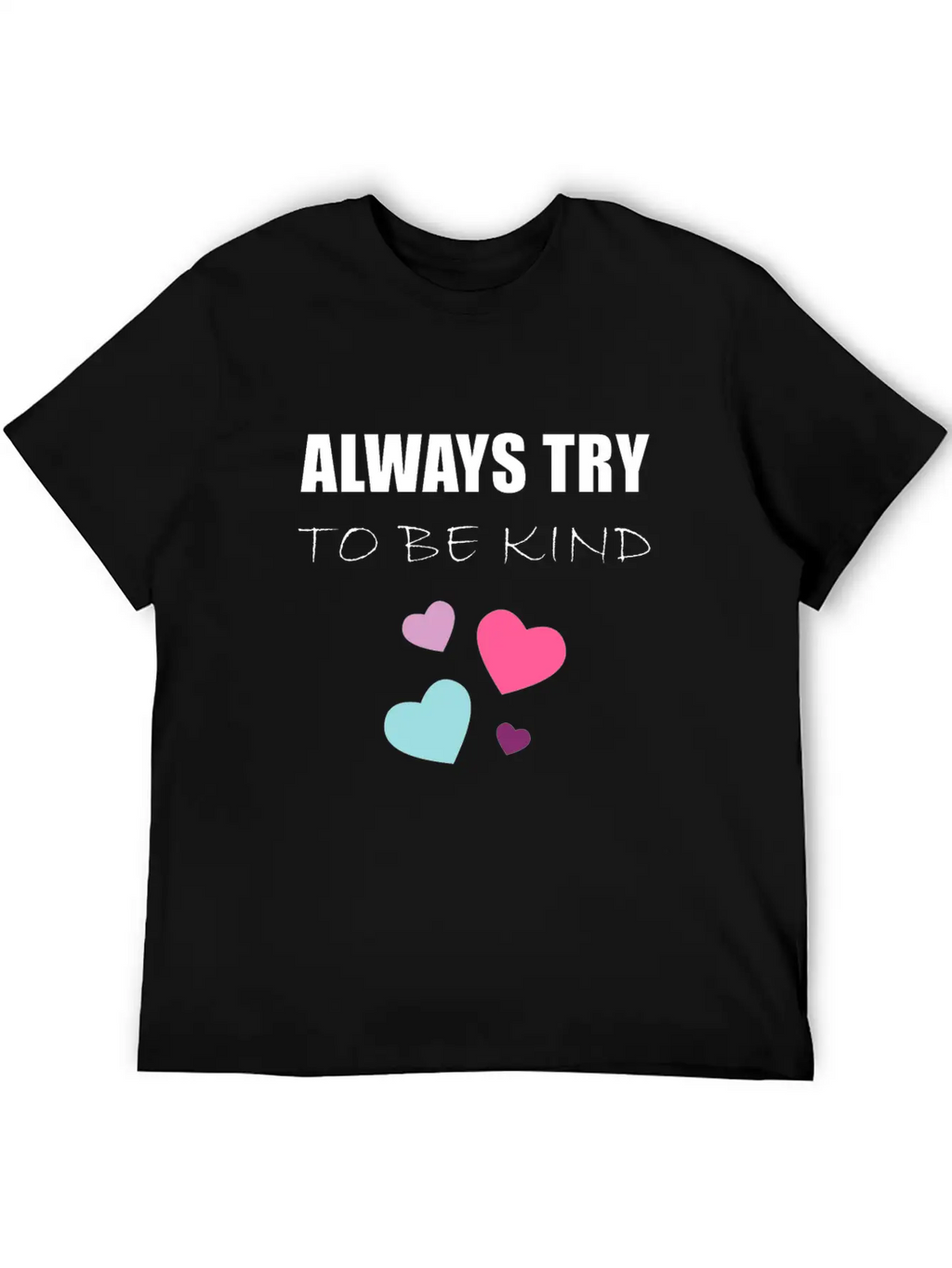 TRY TO BE KIND Essential Cotton Tee For Daily Outfits – Unisex Style