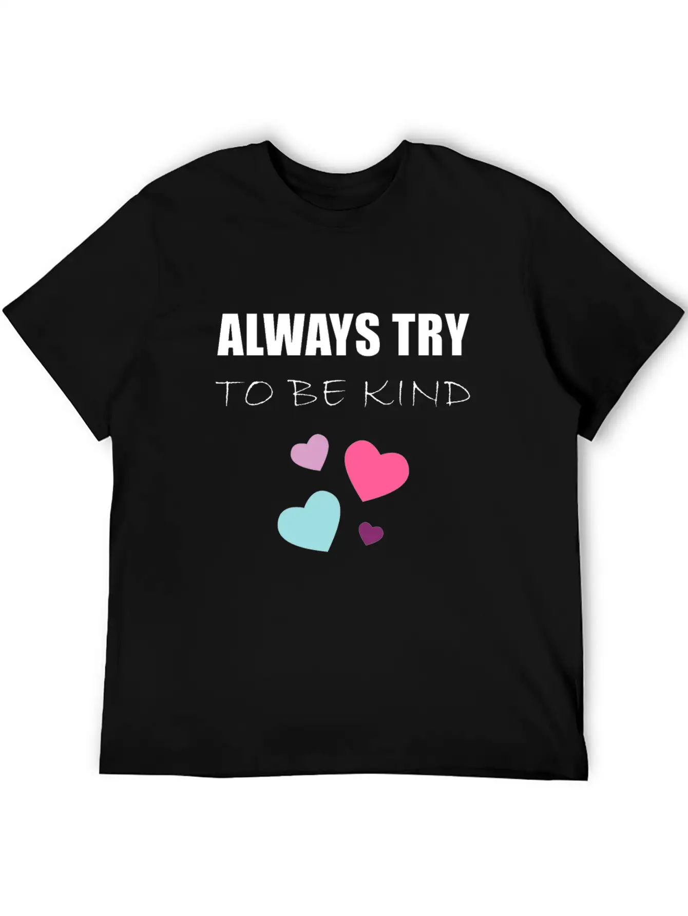 TRY TO BE KIND Essential Cotton Tee For Daily Outfits – Unisex Style