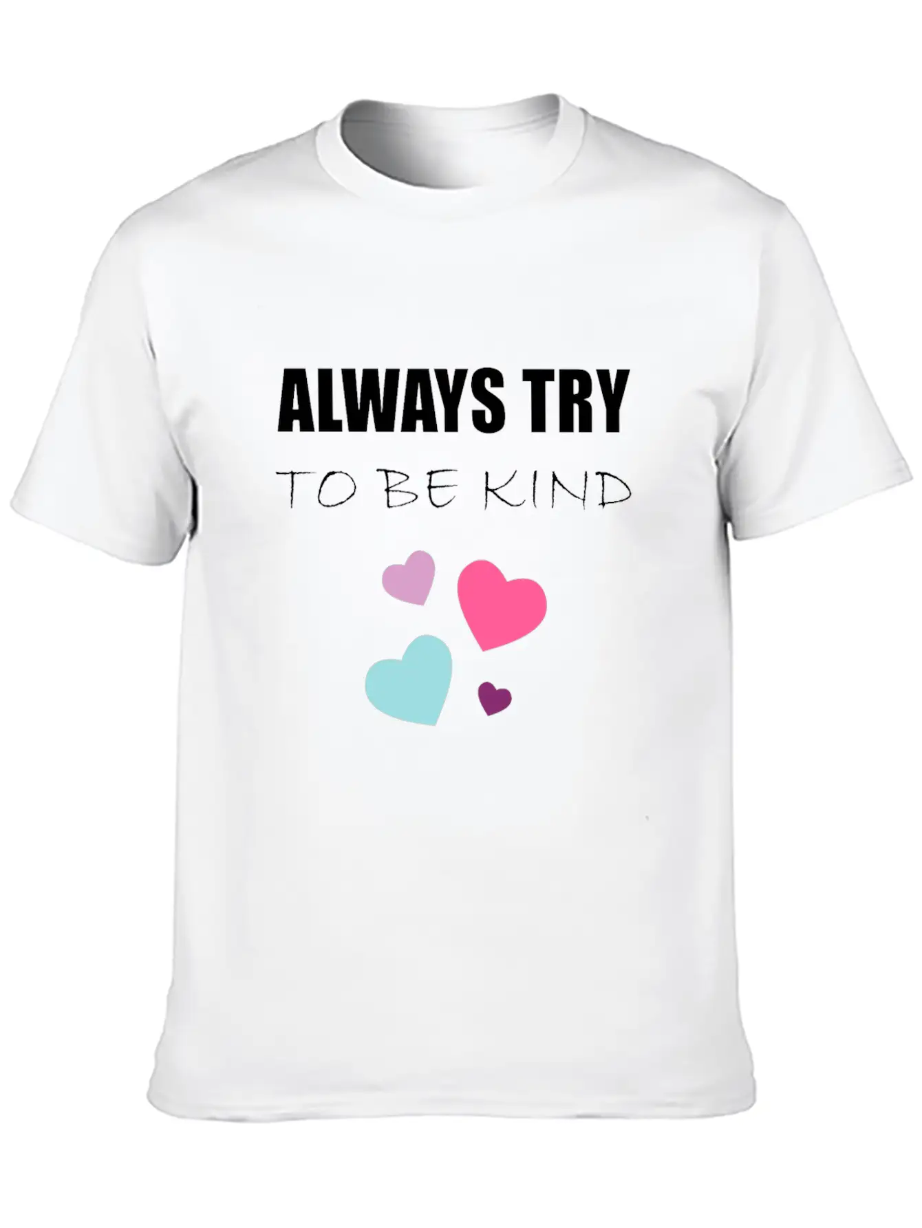 TRY TO BE KIND Essential Cotton Tee For Daily Outfits – Unisex Style