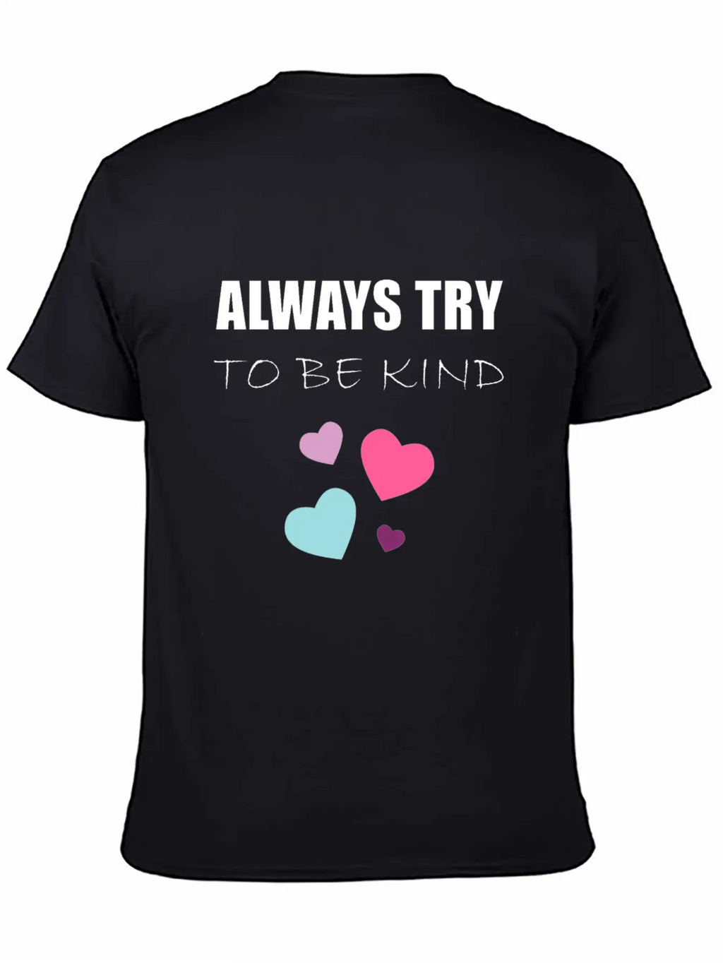 TRY TO BE KIND Essential Cotton Tee For Daily Outfits – Unisex Style