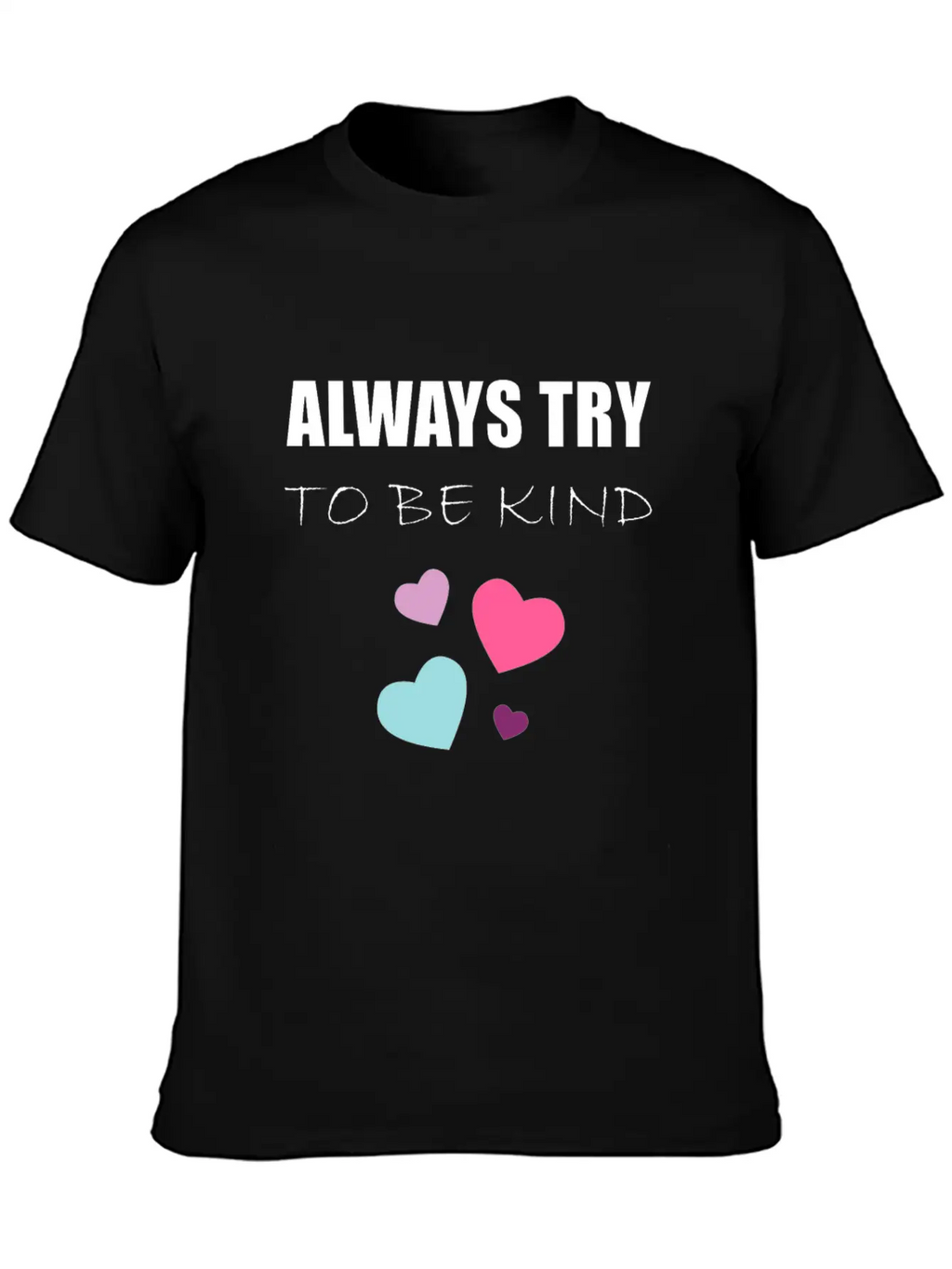 TRY TO BE KIND Essential Cotton Tee For Daily Outfits – Unisex Style