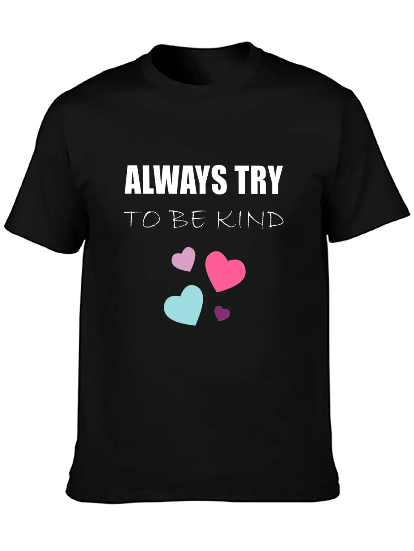 TRY TO BE KIND Essential Cotton Tee For Daily Outfits – Unisex Style