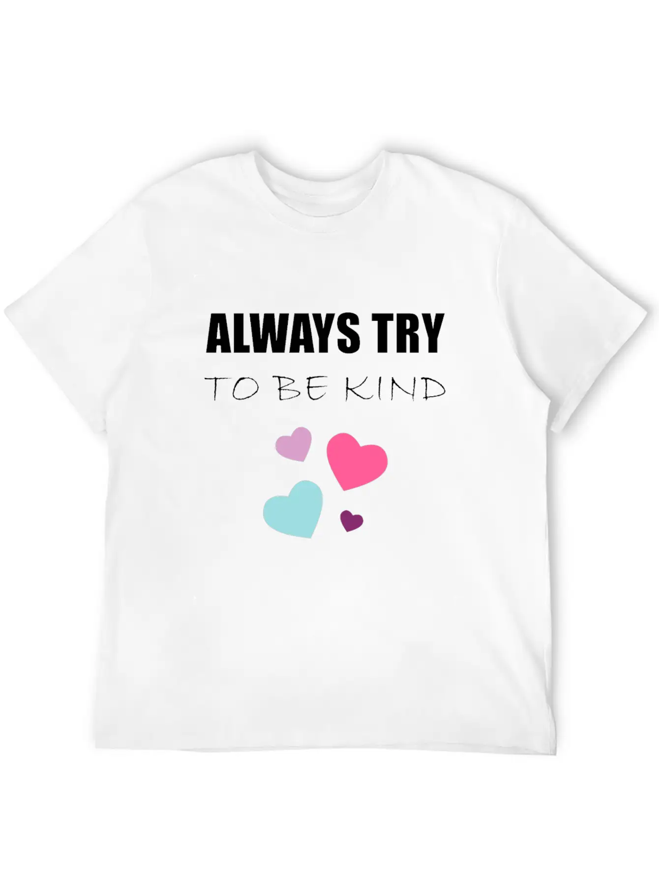 TRY TO BE KIND Essential Cotton Tee For Daily Outfits – Unisex Style