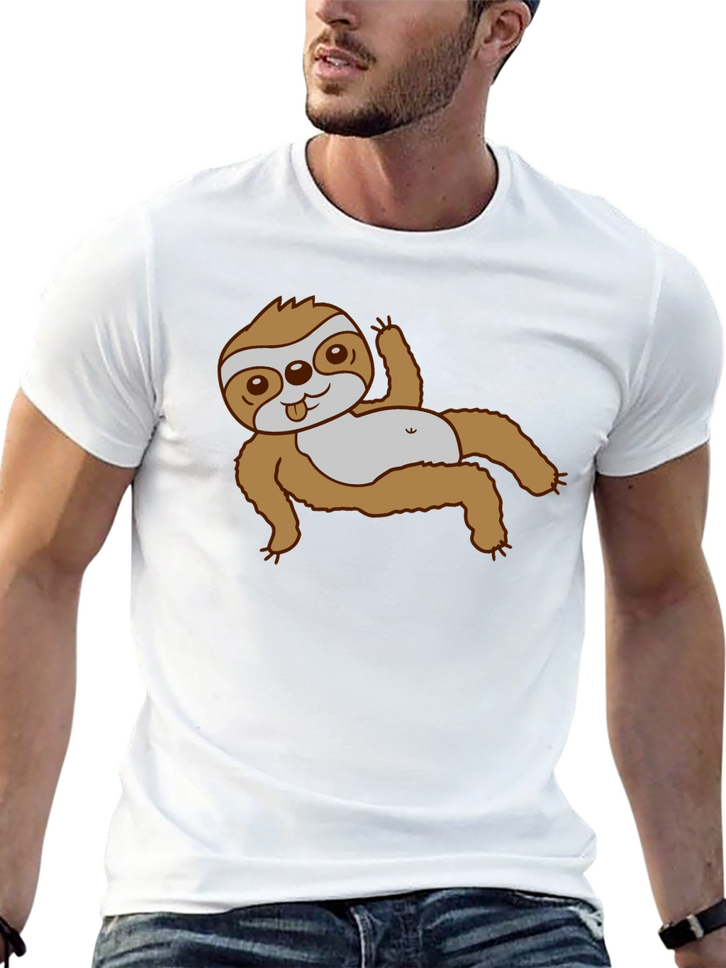 Sloth Graphic Tee - Relaxed Fit
